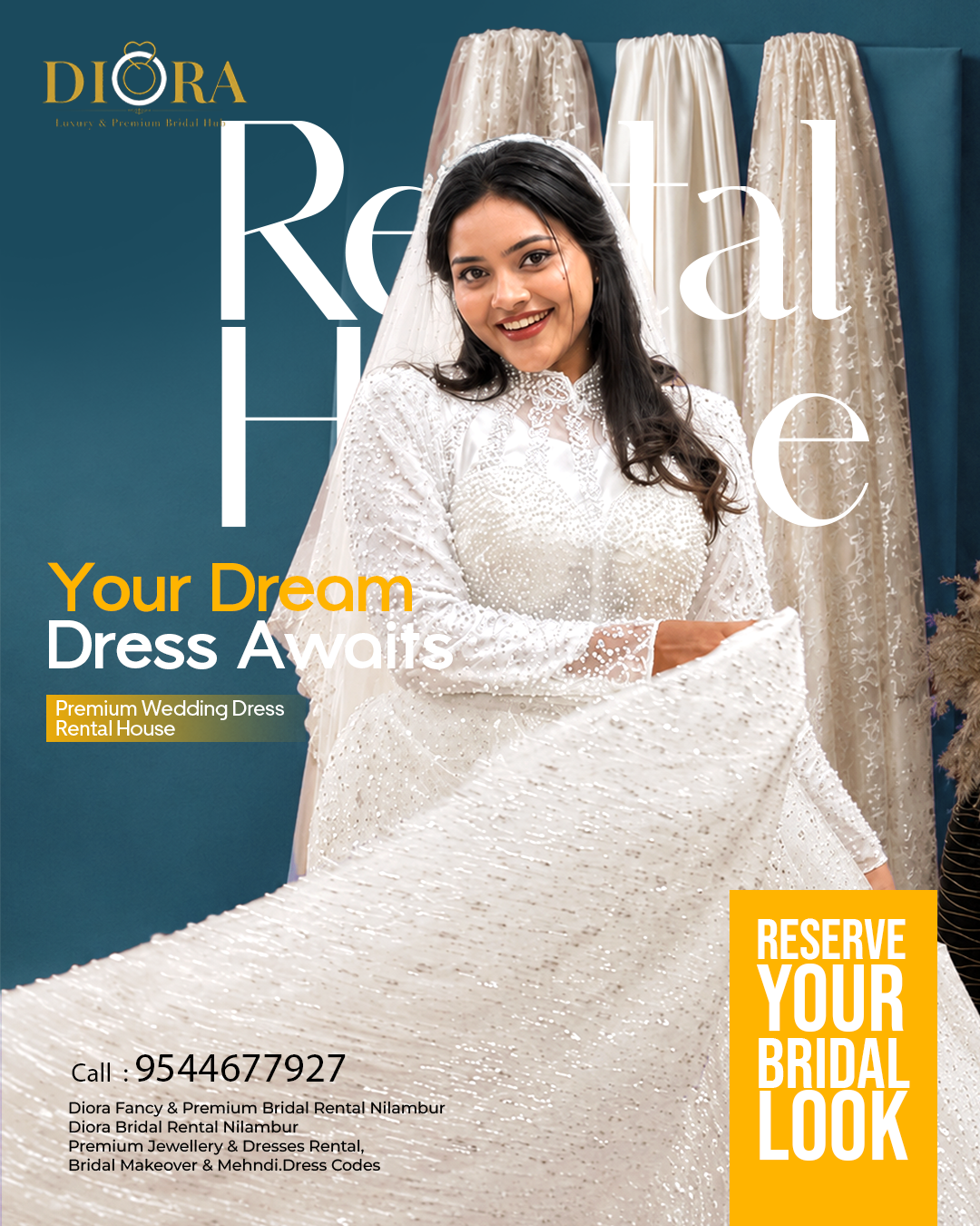 Diora fancy& Premium bridal hub Facebook ad: Chat with us