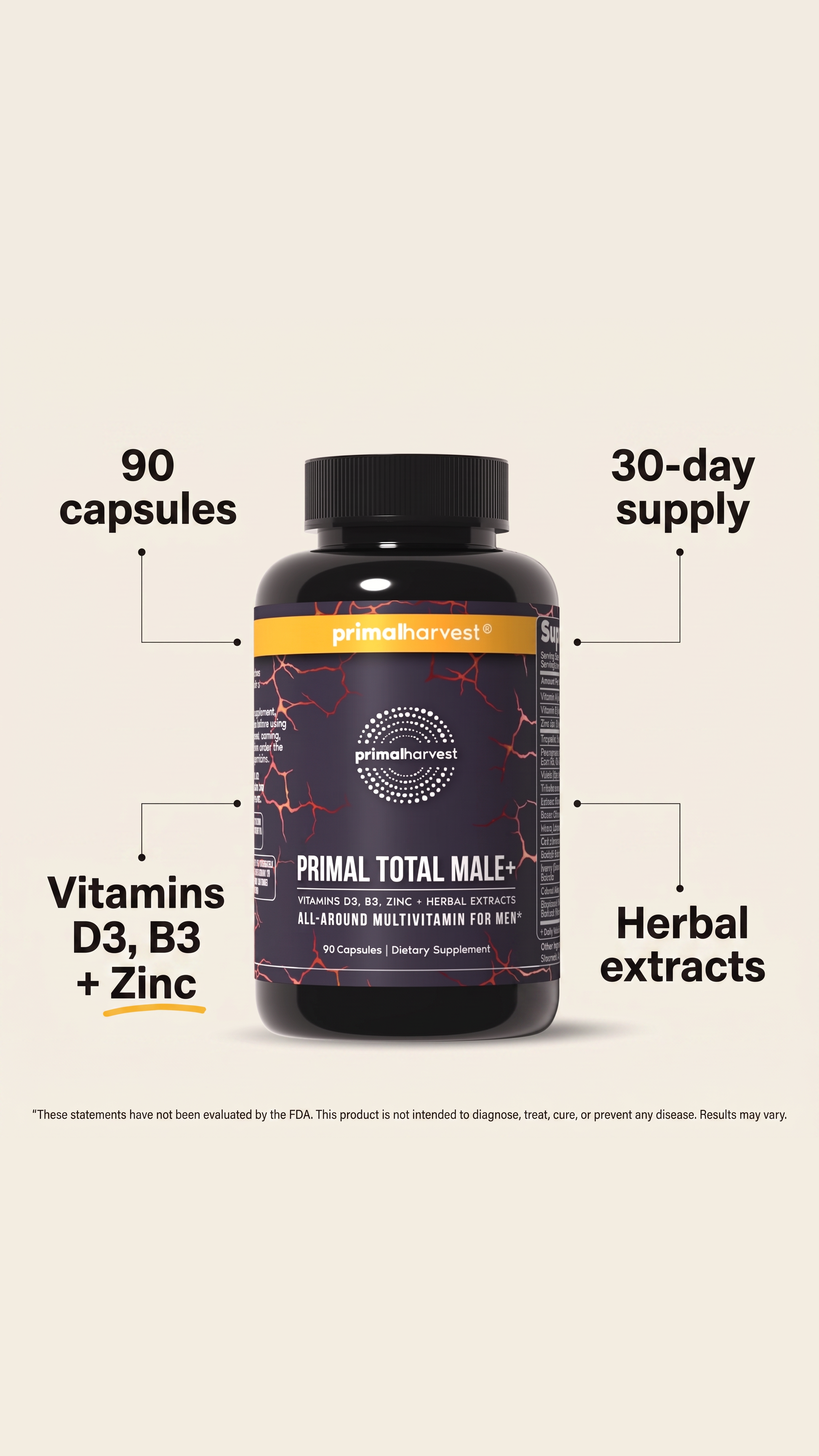 Primal Harvest Facebook ad: Support Healthy Hormone Levels