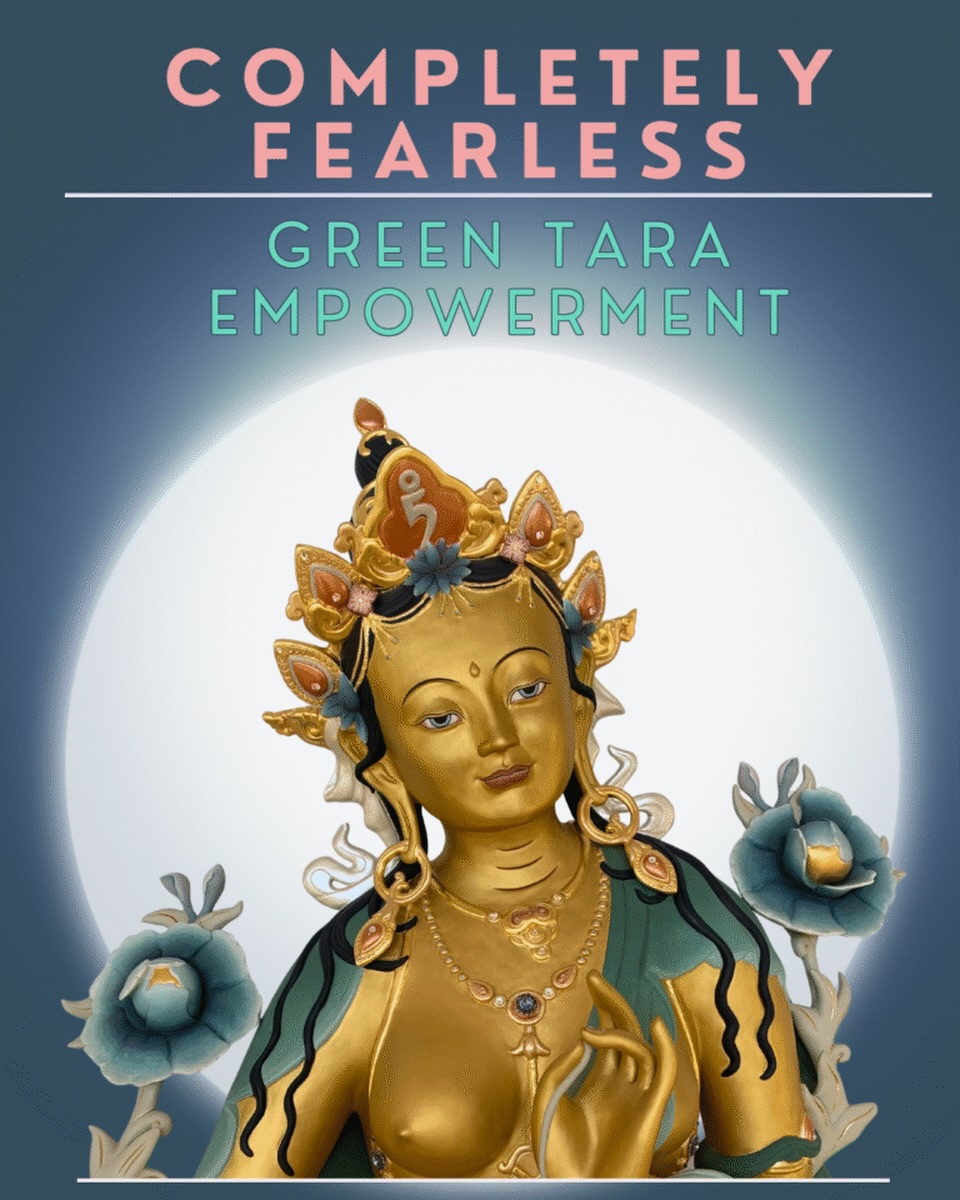 Kadampa Meditation Centre Manchester Facebook ad: Completely Fearless: Green Tara Empowerment, Meditate in MCR