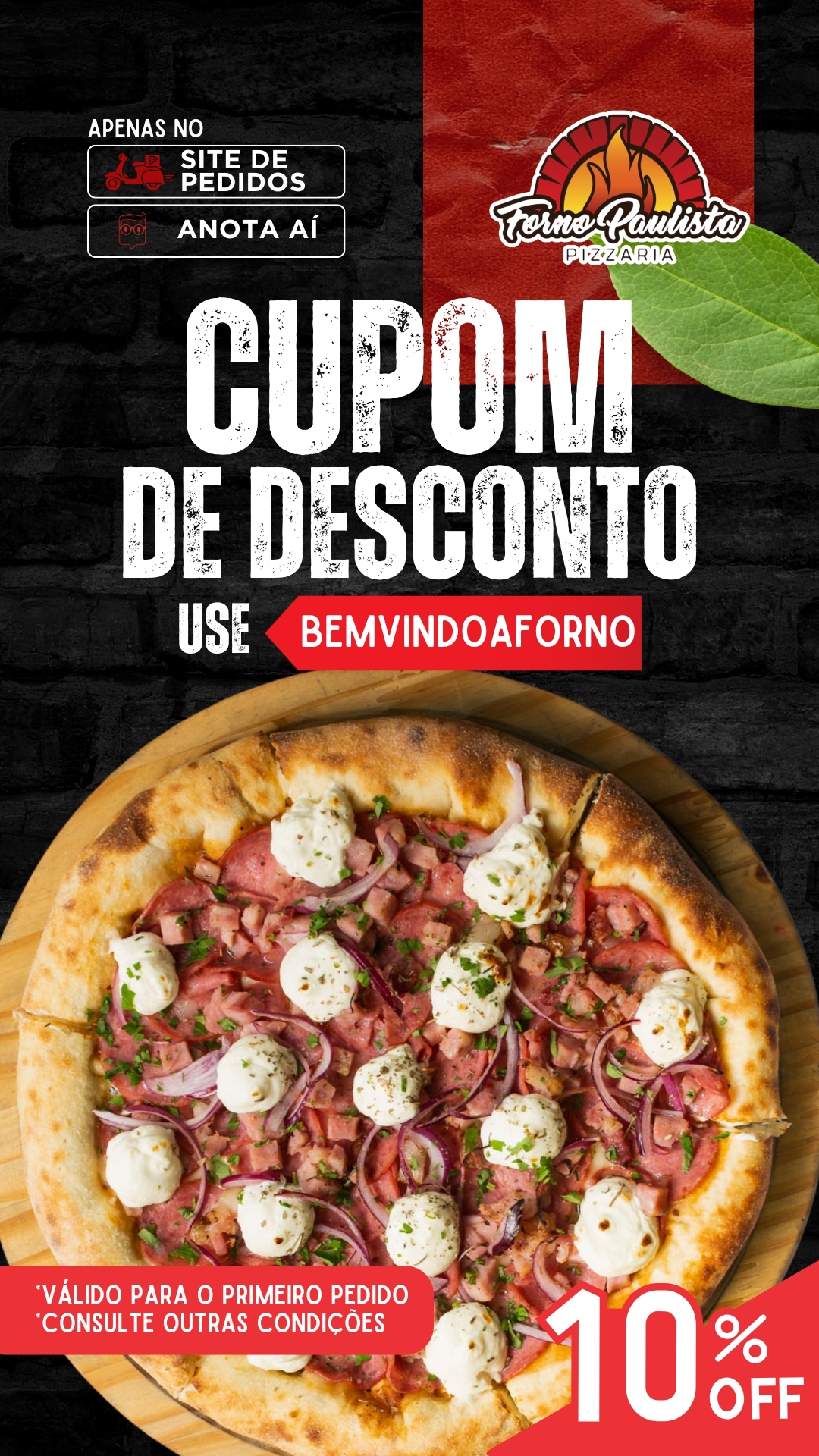 Forno Paulista Pizzaria Facebook ad: APROVEITA, FAZ SEU PEDIDO!