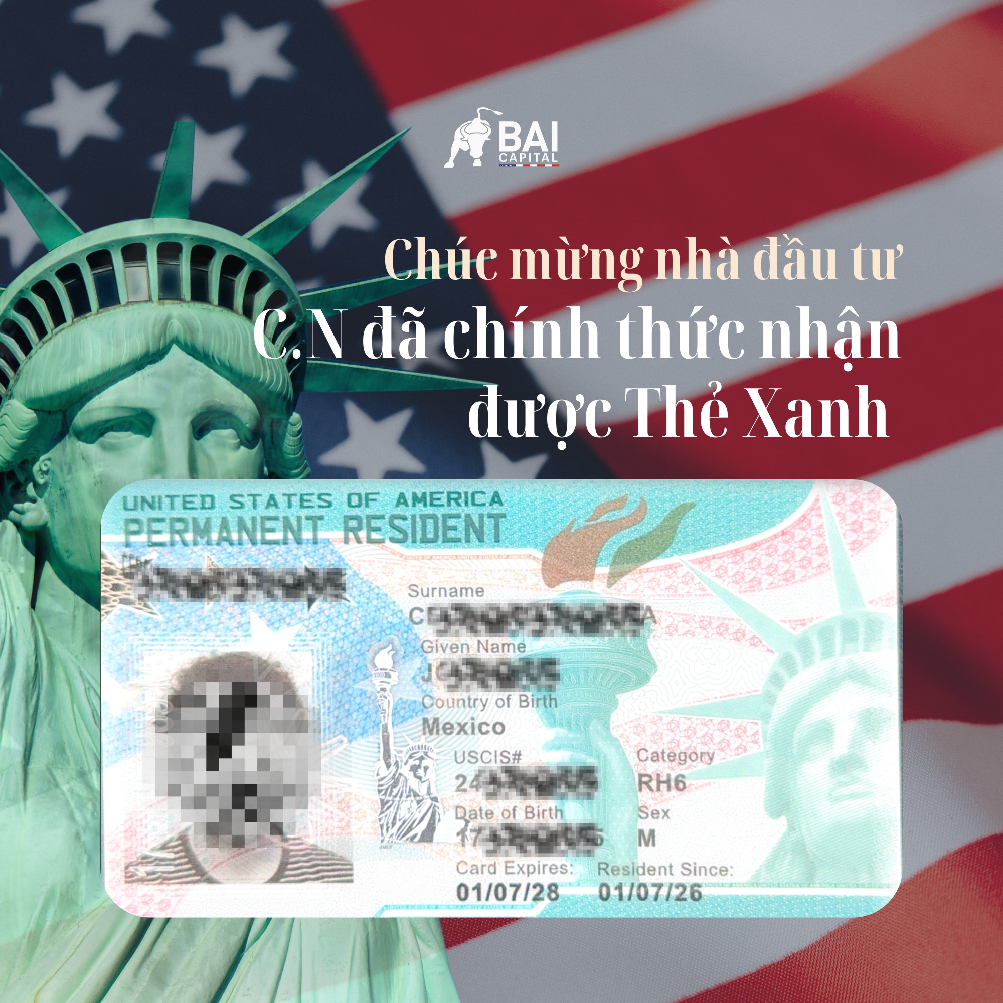 BAI Capital Vietnam Facebook ad: CHÚC MỪNG NHÀ ĐẦU TƯ EB-5 ĐÃ CHÍNH…