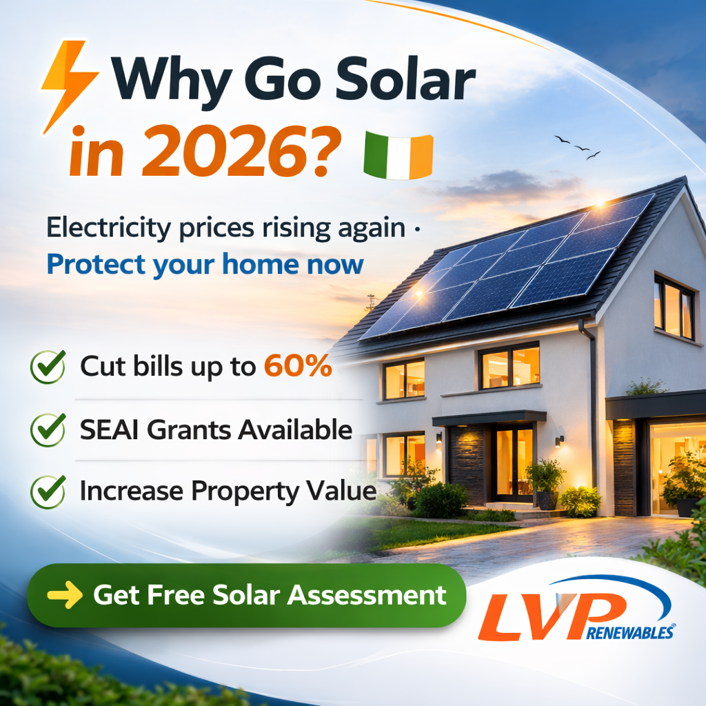 LVP Renewables Facebook ad: Cut Your Electricity Bills with Solar Power!