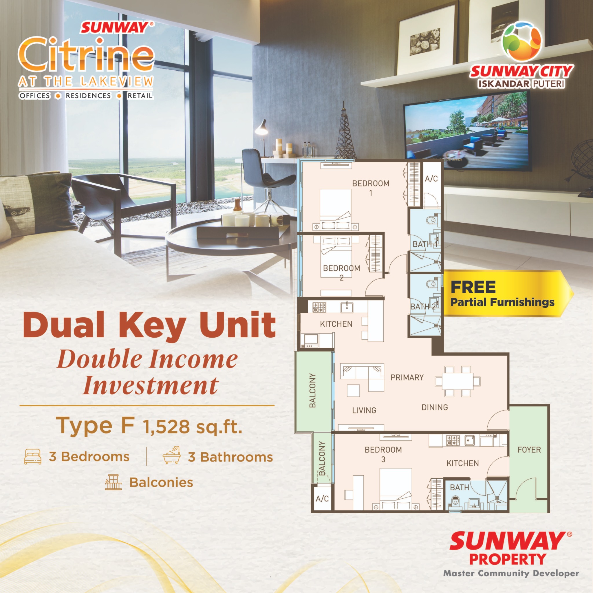 Sunway City Iskandar Puteri Facebook ad