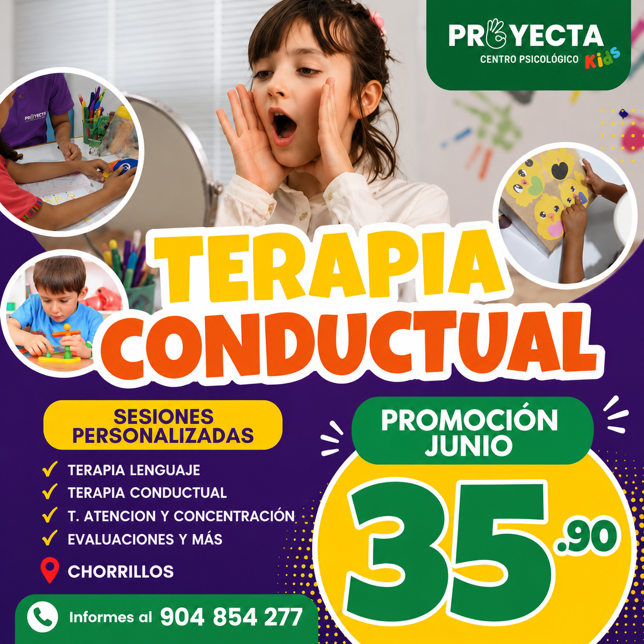 Centro Proyecta Facebook ad: TERAPIA LENGUAJE