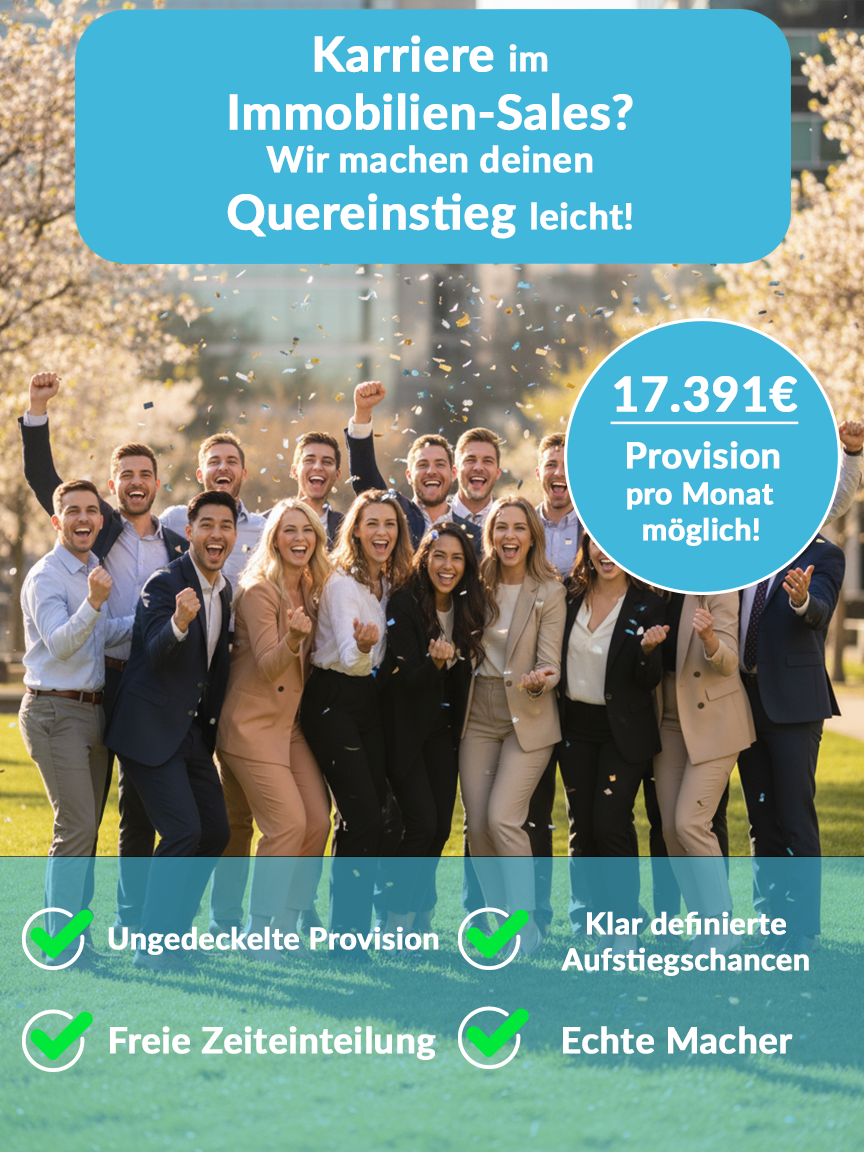 ImmoSoul Facebook ad: Selbstständig im Immobilienvertrieb starten