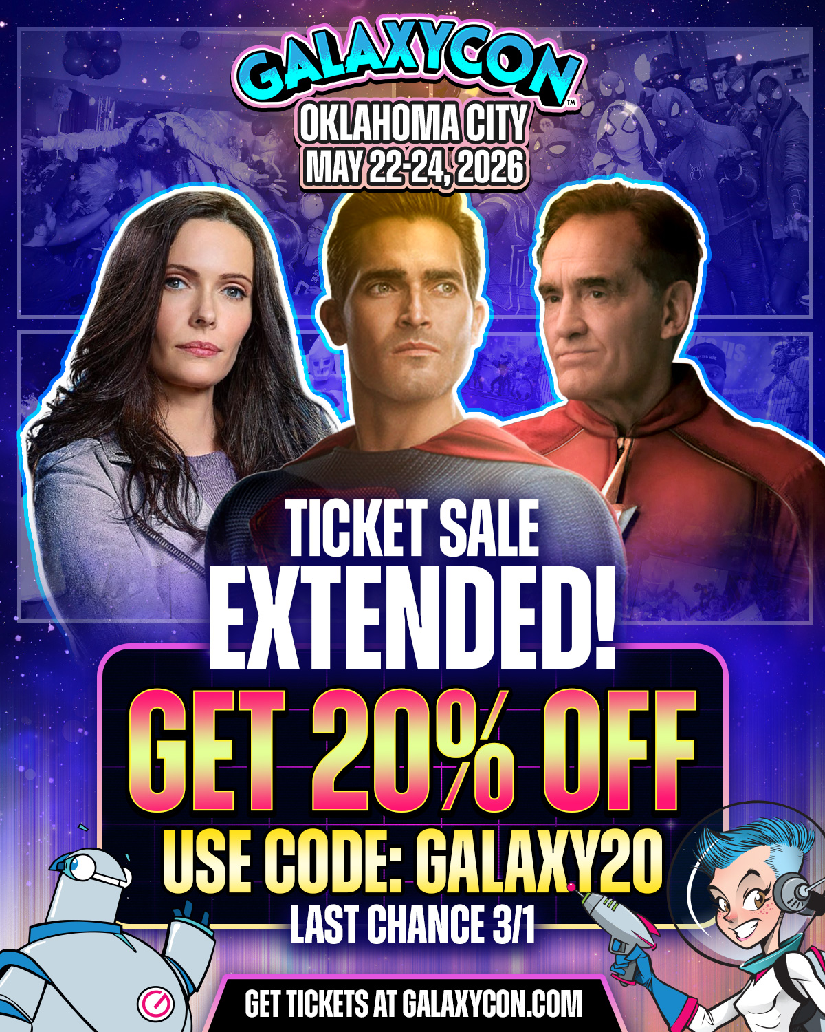 GalaxyCon Oklahoma City Facebook ad: The GalaxyCon Oklahoma City ticket sale has been…