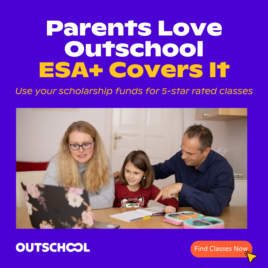Outschool Facebook ad