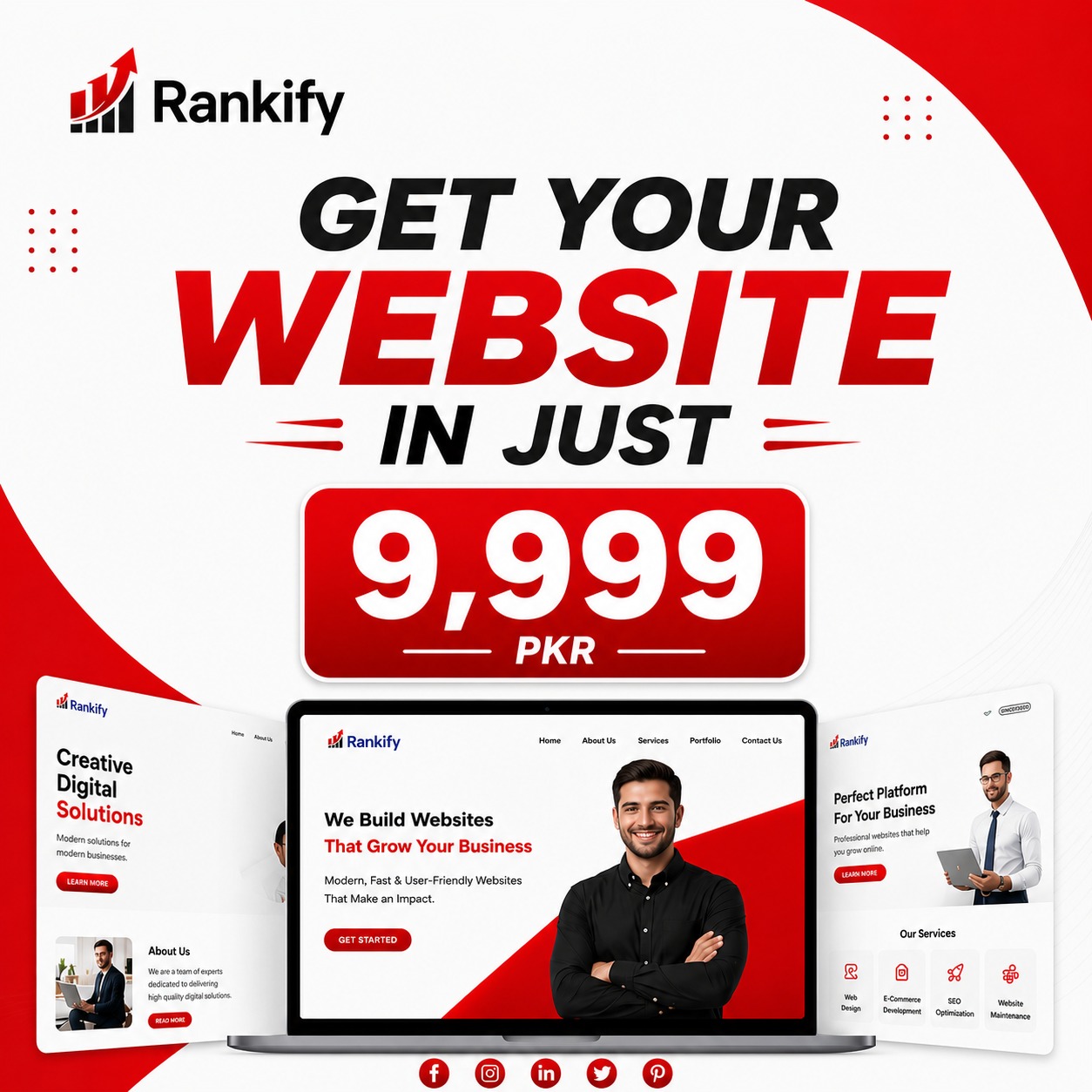 Rankify Facebook ad: Starting From 9,999