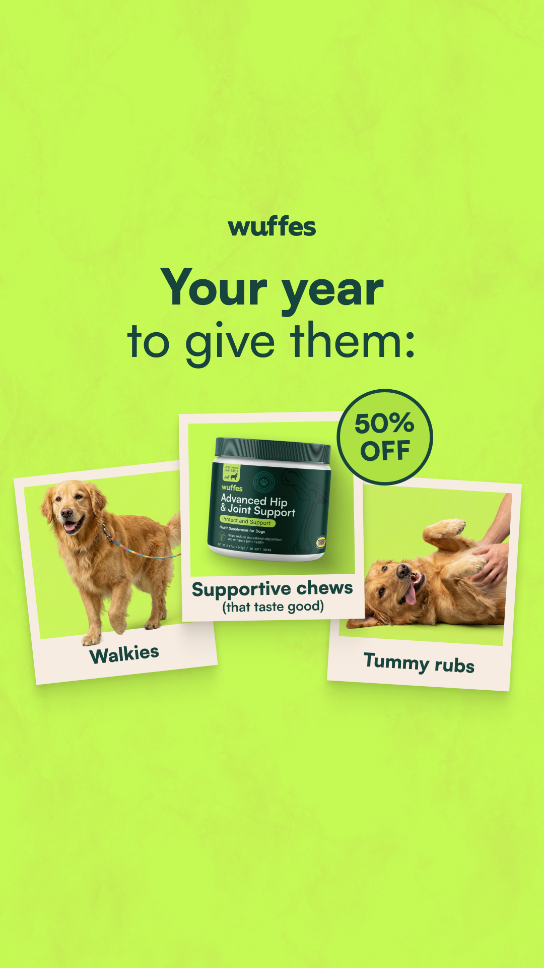 Wuffes Facebook ad