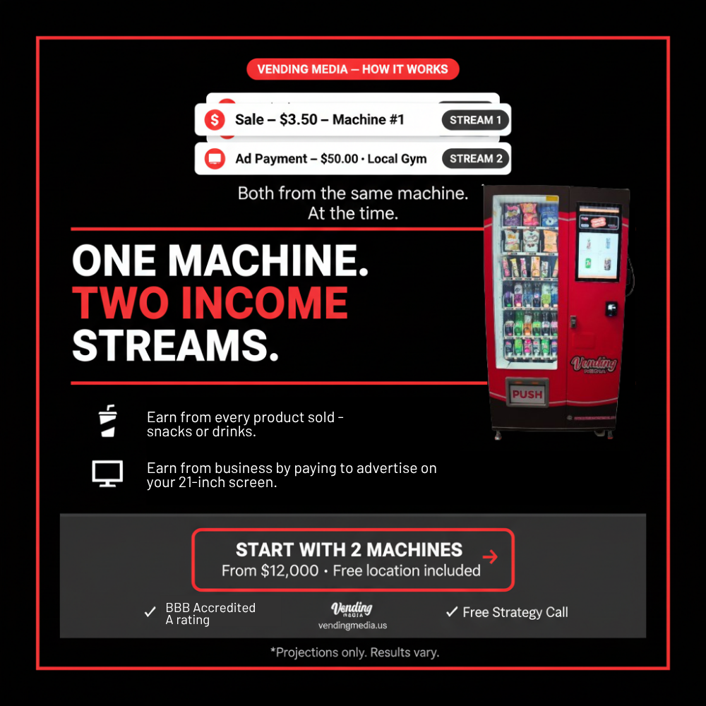 Vending Media Inc Facebook ad