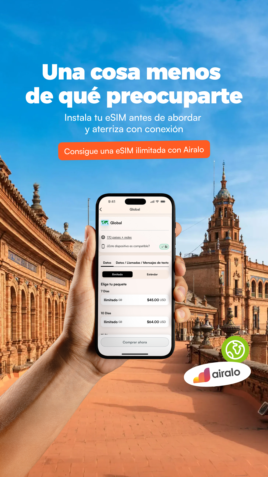 Airalo Global eSIM Store Facebook ad