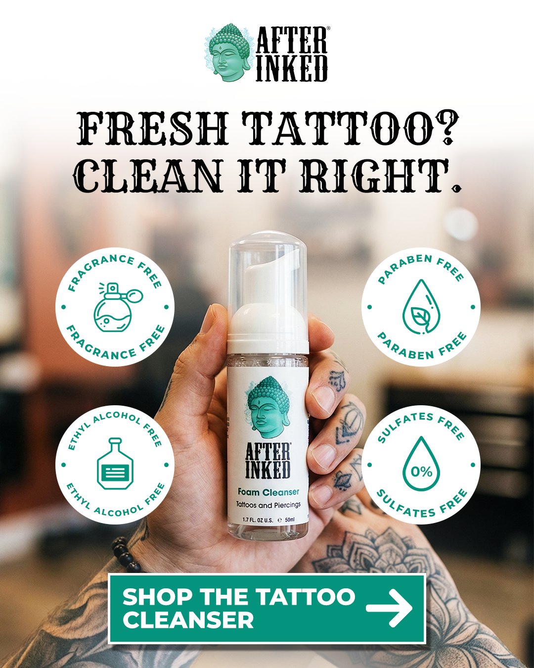 AFTER INKED Facebook ad from Apr 3, 2026
