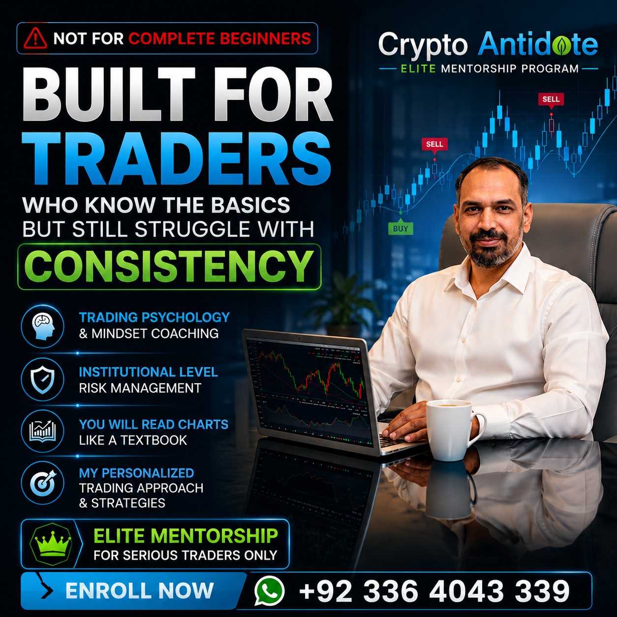 Crypto Antidote Facebook ad: NOT FOR COMPLETE BEGINNERS