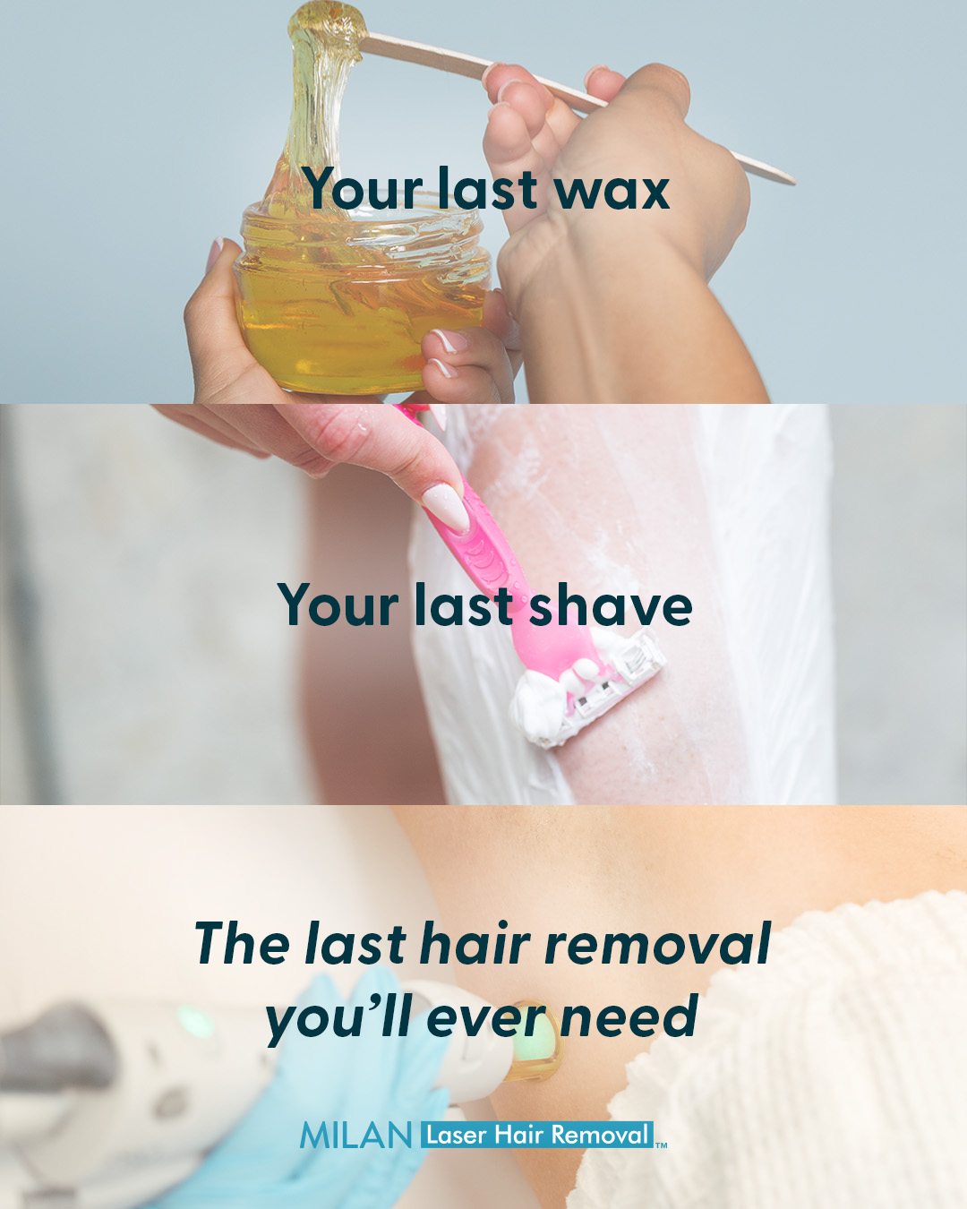 Milan Laser Hair Removal Facebook ad