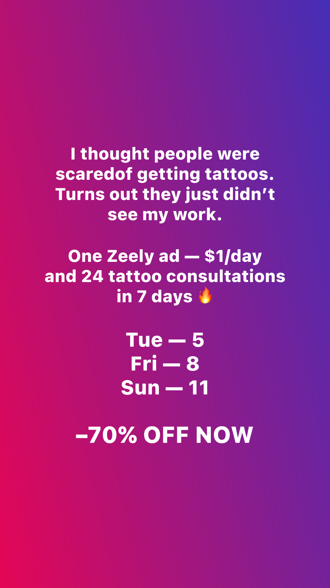 Zeely Facebook ad
