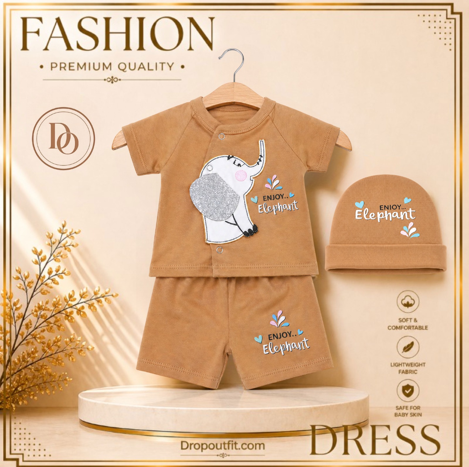 DropOutfit Facebook ad: Stop scrolling moms & dads!