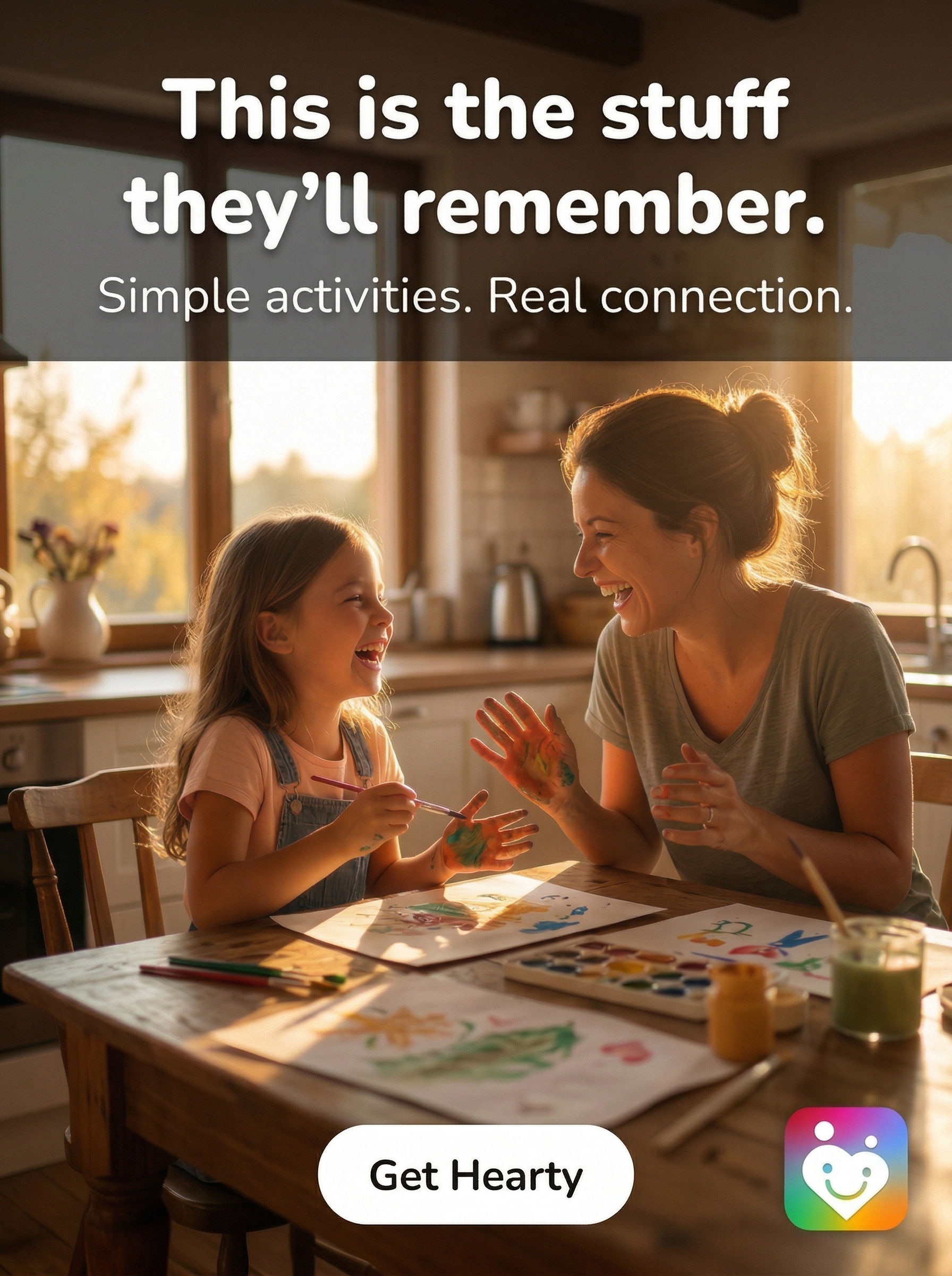 Hearty App Facebook ad