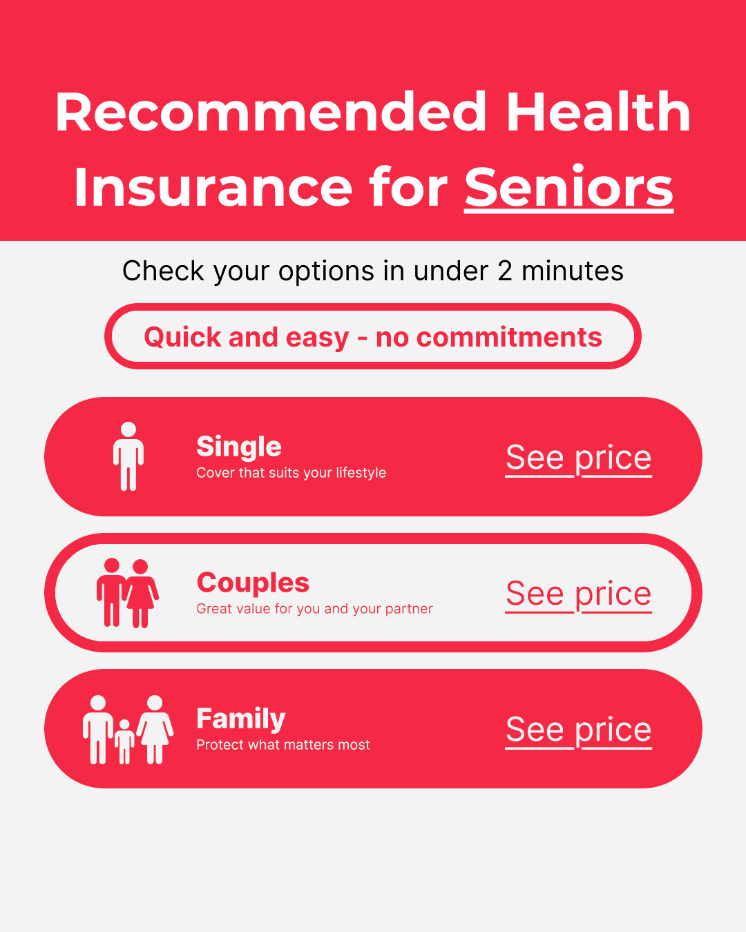 Health Insurance Comparison Facebook ad