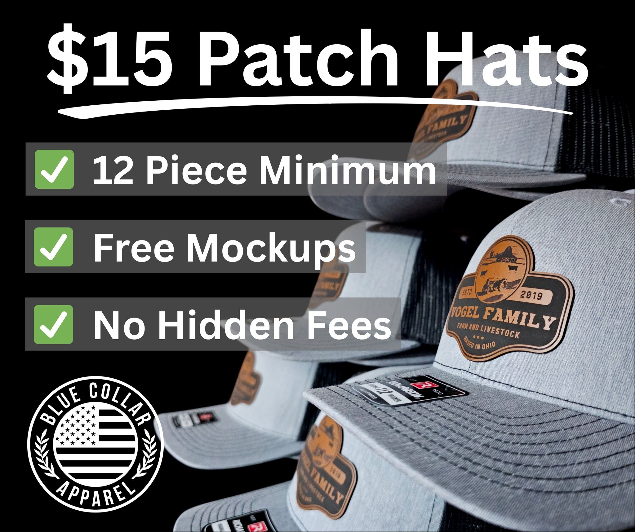 Blue Collar Apparel Facebook ad: Chat in Messenger