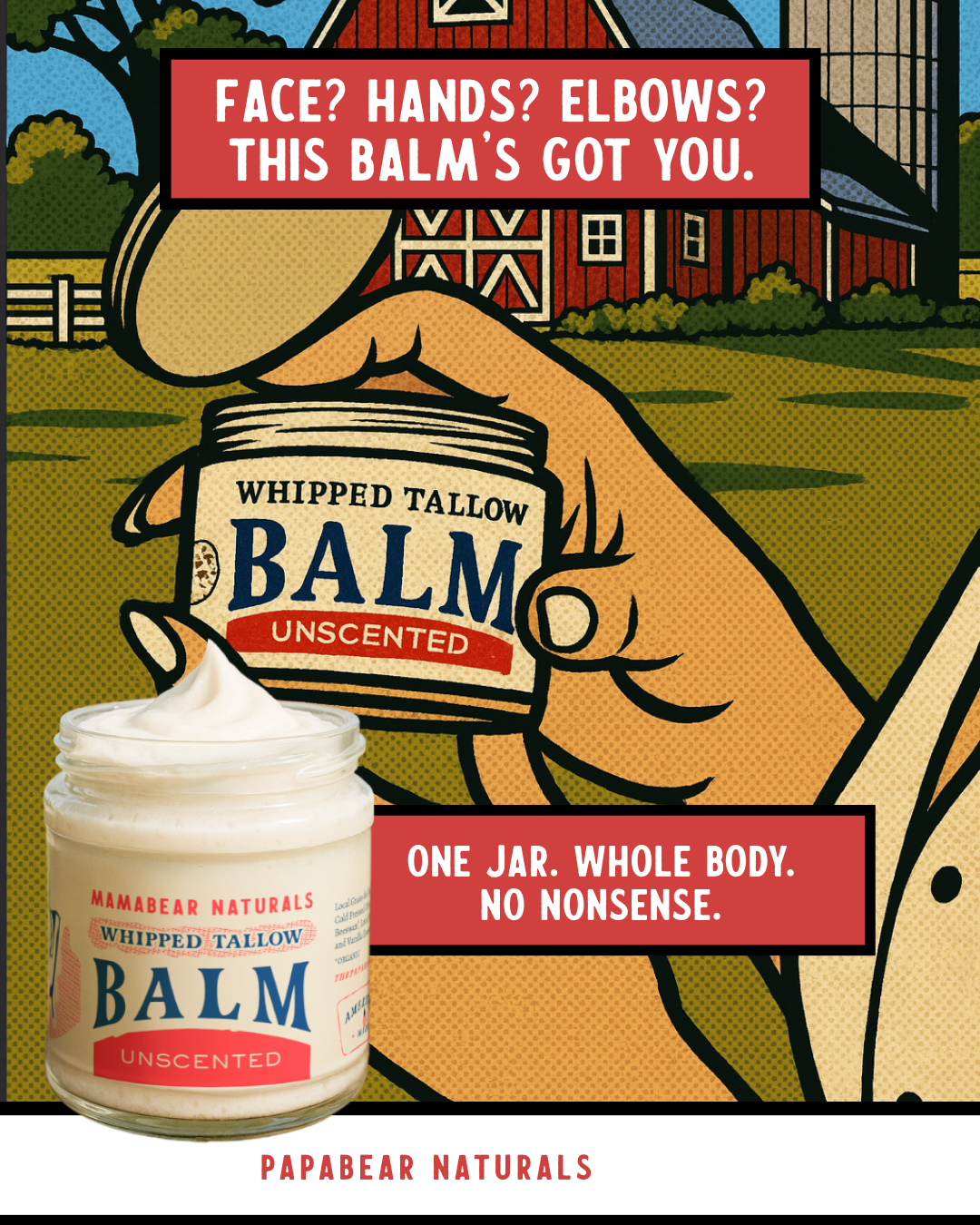 Papabear Naturals Facebook ad