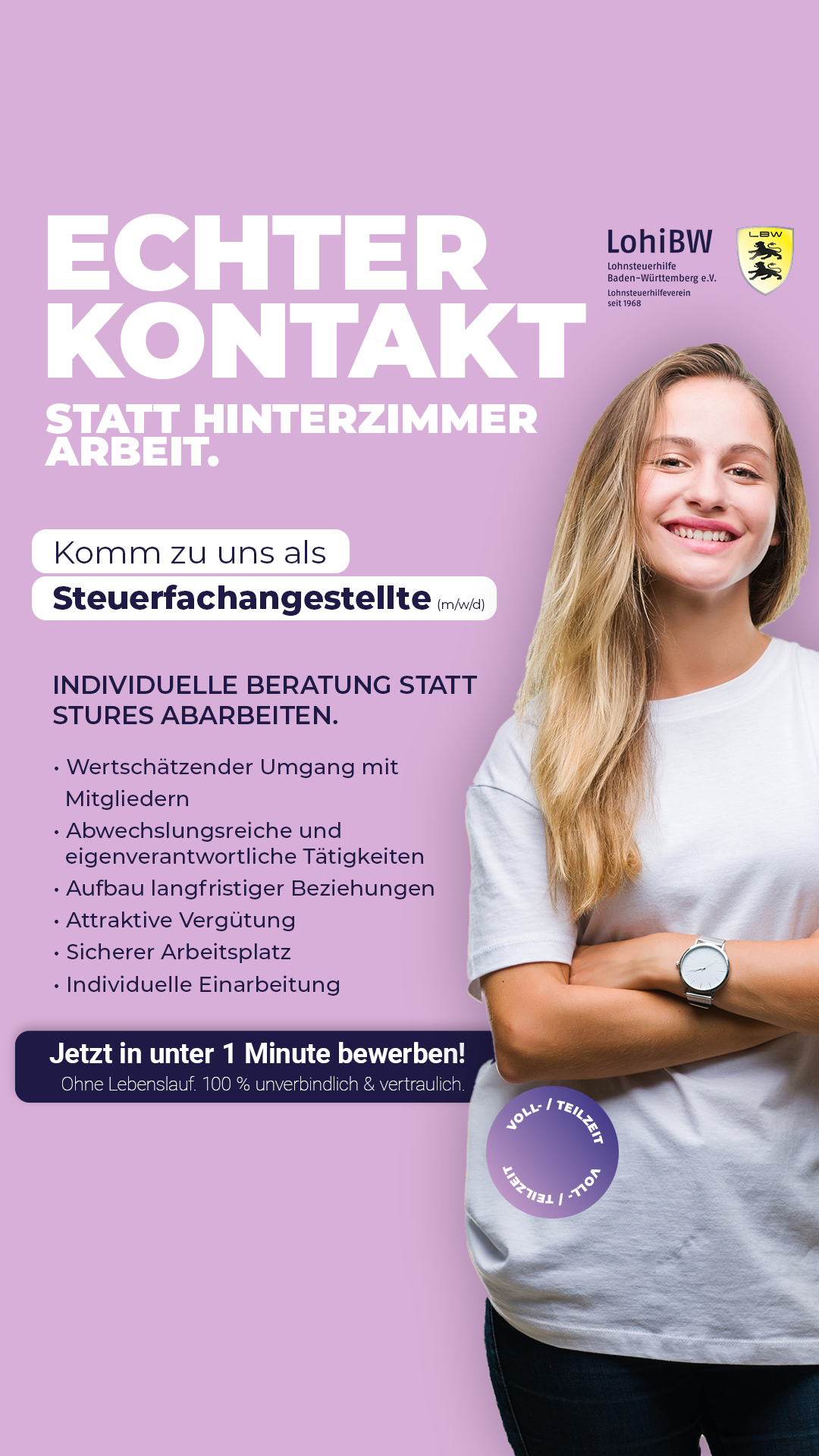 Lohnsteuerhilfe Baden-Württemberg e.V. Lohnsteuerhilfeverein Facebook ad from Dec 9, 2025