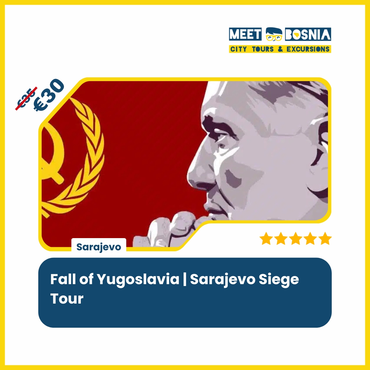 Meet Bosnia Tours Facebook ad: Book your favourite tours