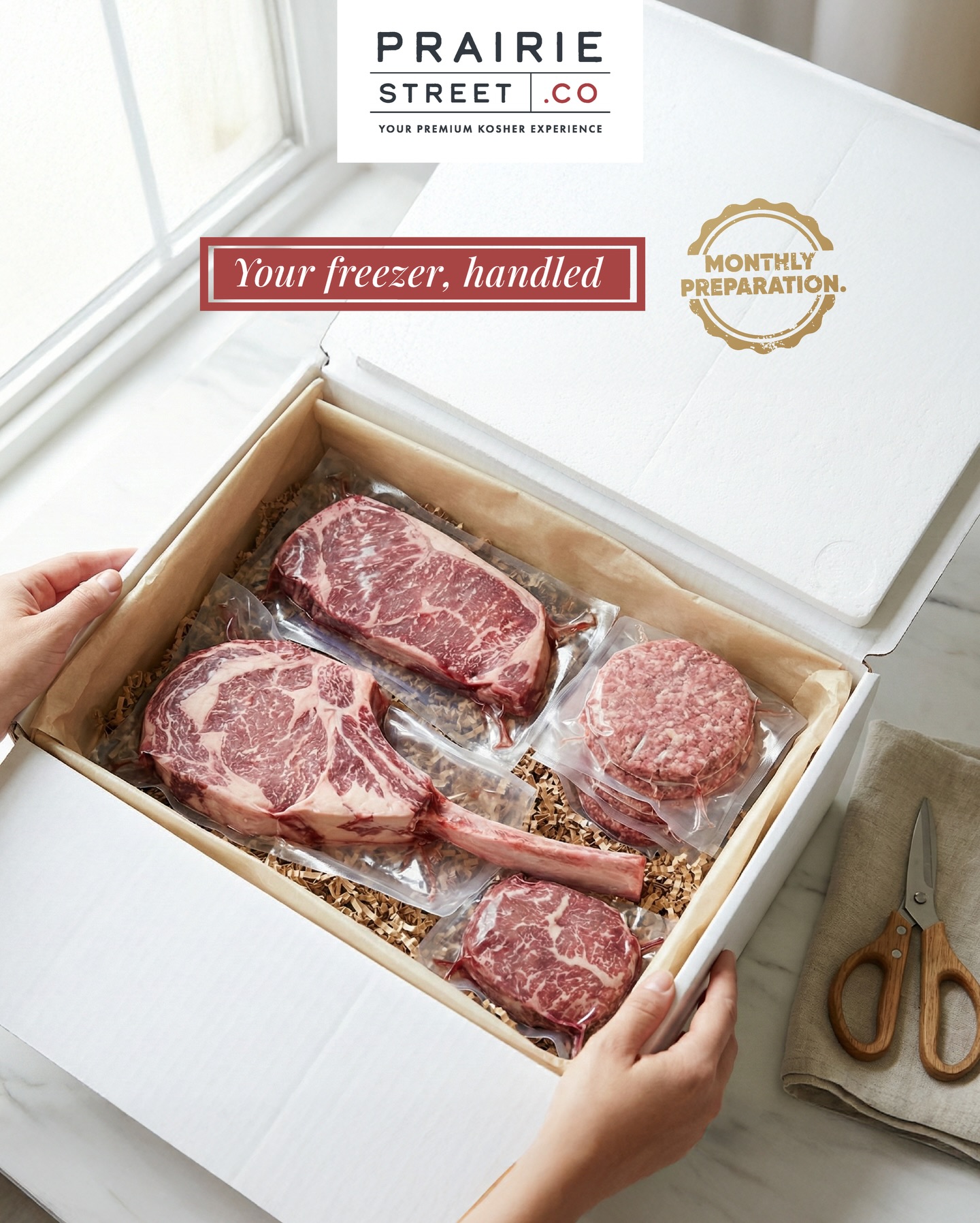 Prairie Street Co Facebook ad: When preparation is handled ahead of time, Shabbat…