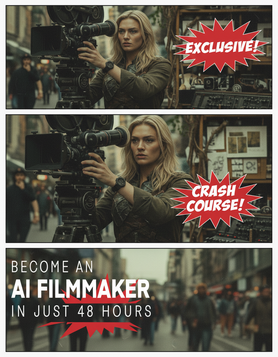 Steptwo.ai Facebook ad: Learn AI Filmmaking In Just 48 Hours