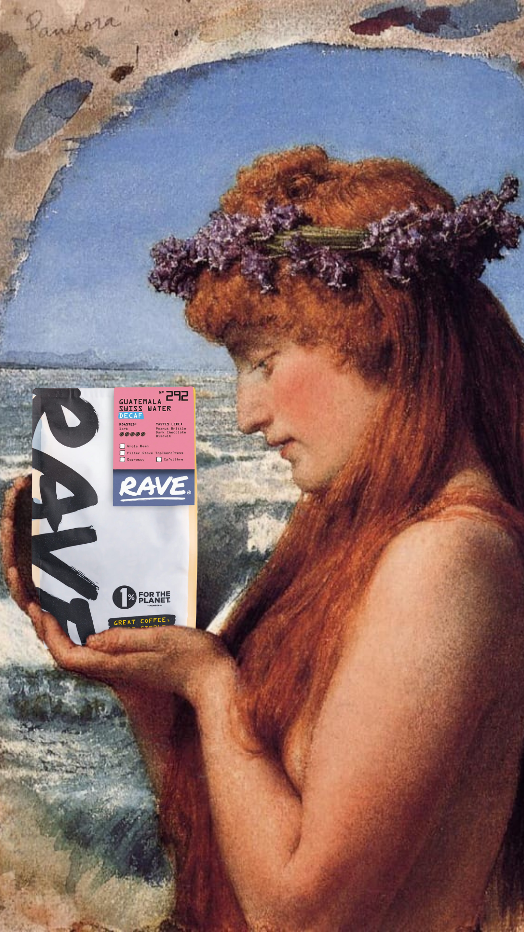 Rave Coffee Facebook ad