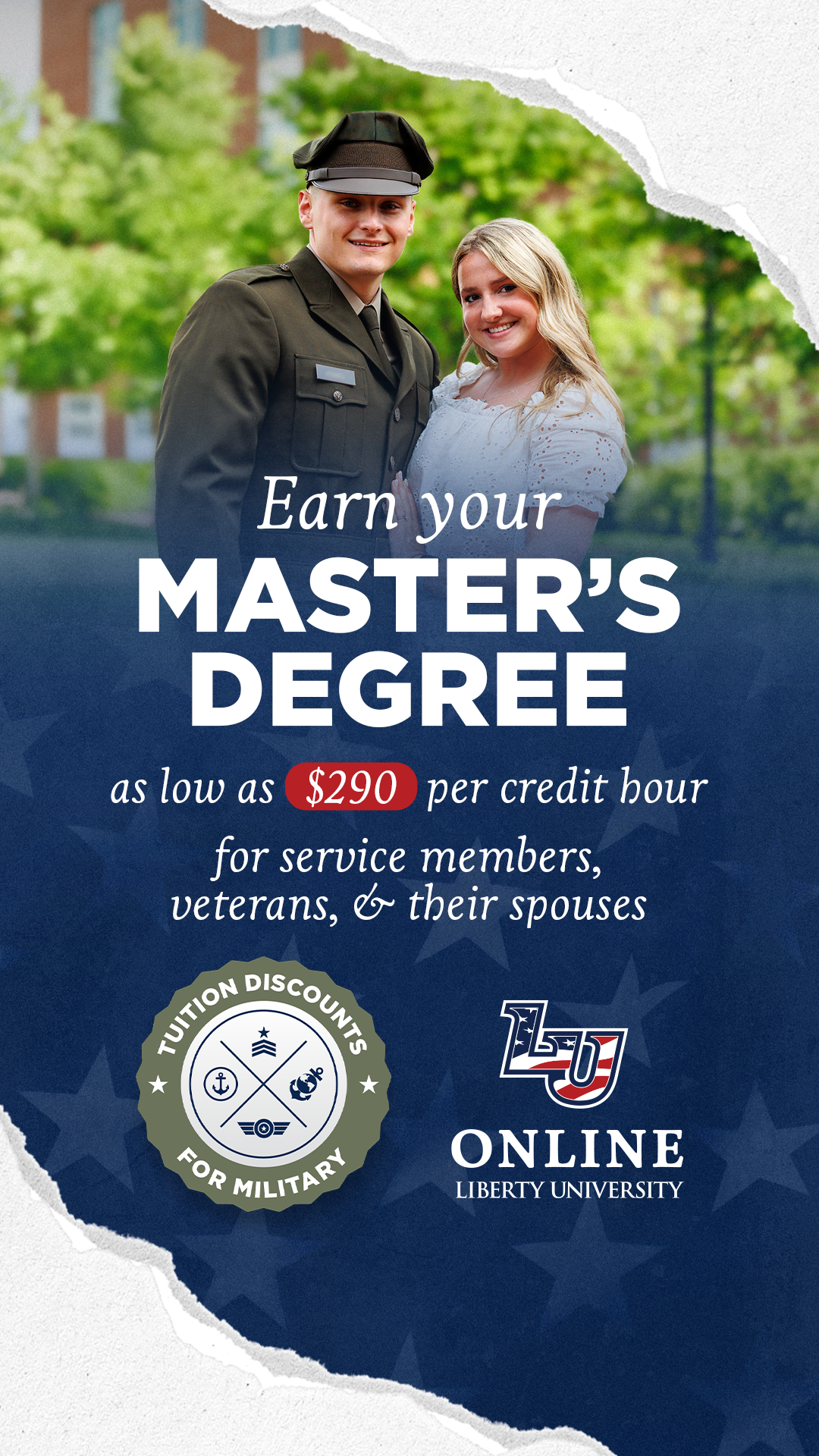 Liberty University Online Programs Facebook ad