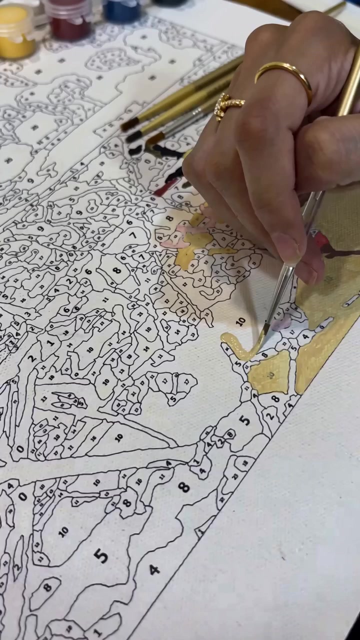 Art therapy Facebook ad: Unwind with Paint by Numbers