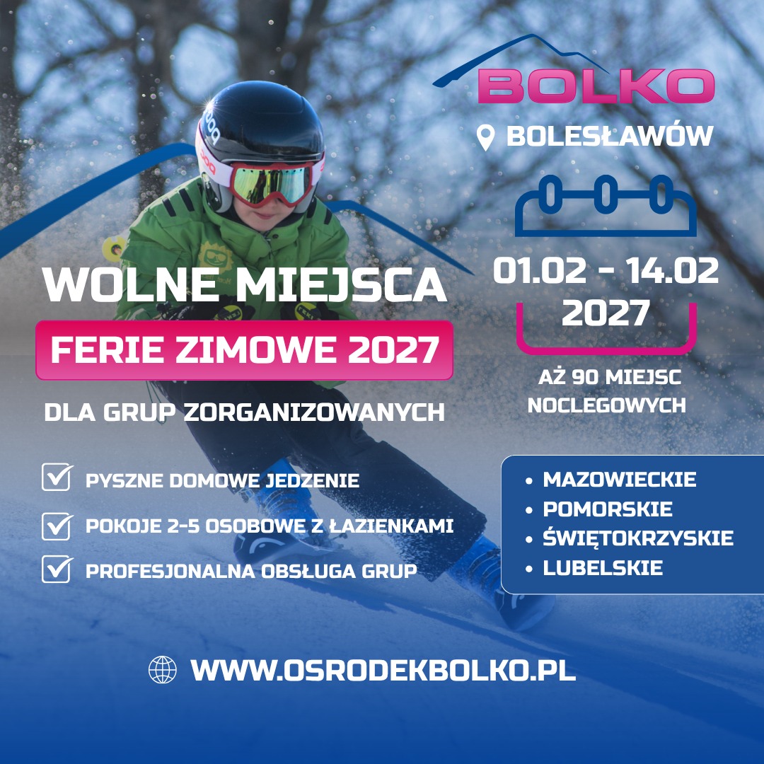 BOLKO Facebook ad: WOLNY OBIEKT na ferie (90 miejsc noclegowych) dla…