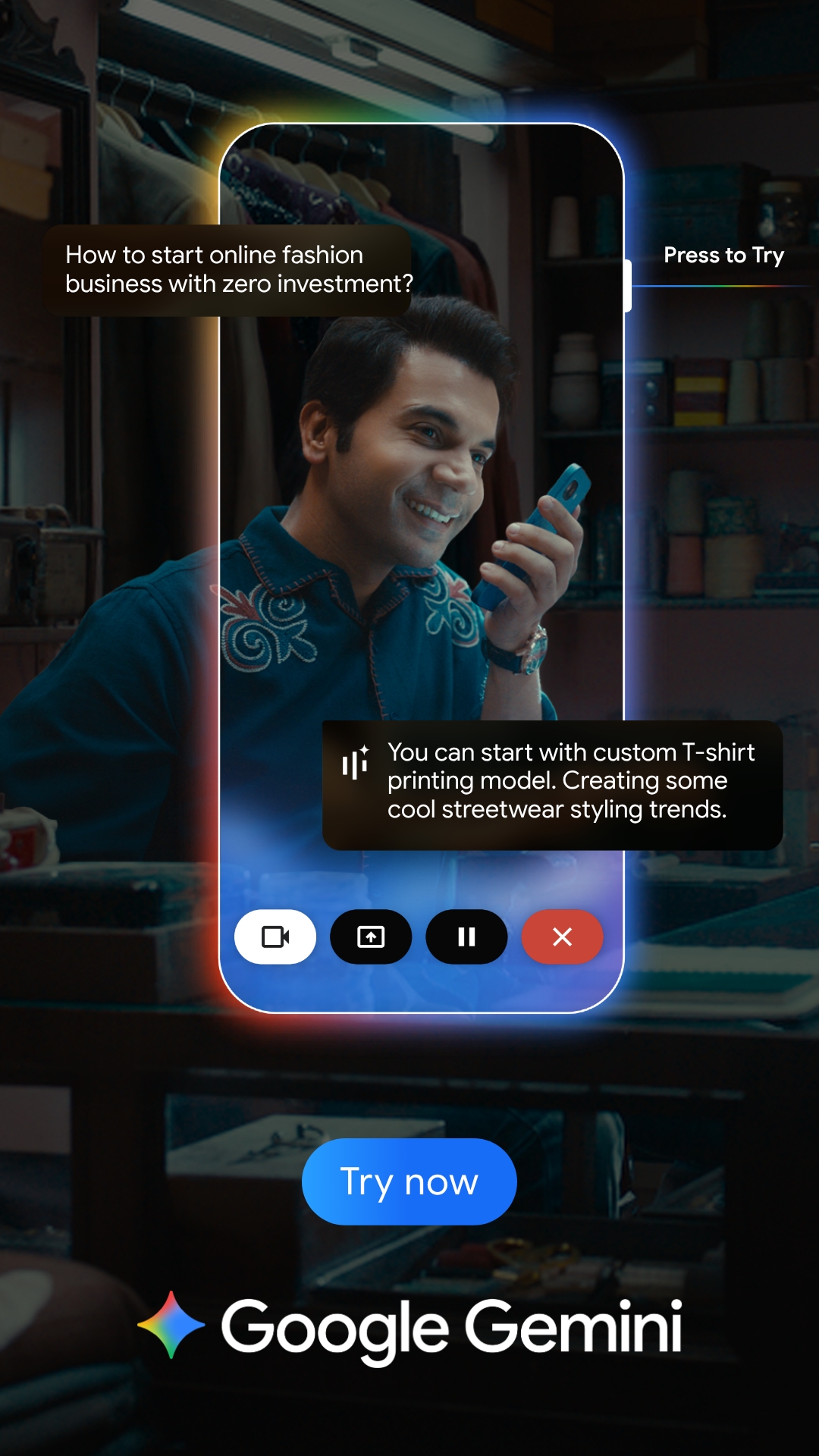 Google Facebook ad