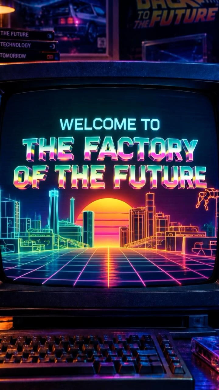 SaudiFood Manufacturing Facebook ad: BACK TO THE FUTURE.