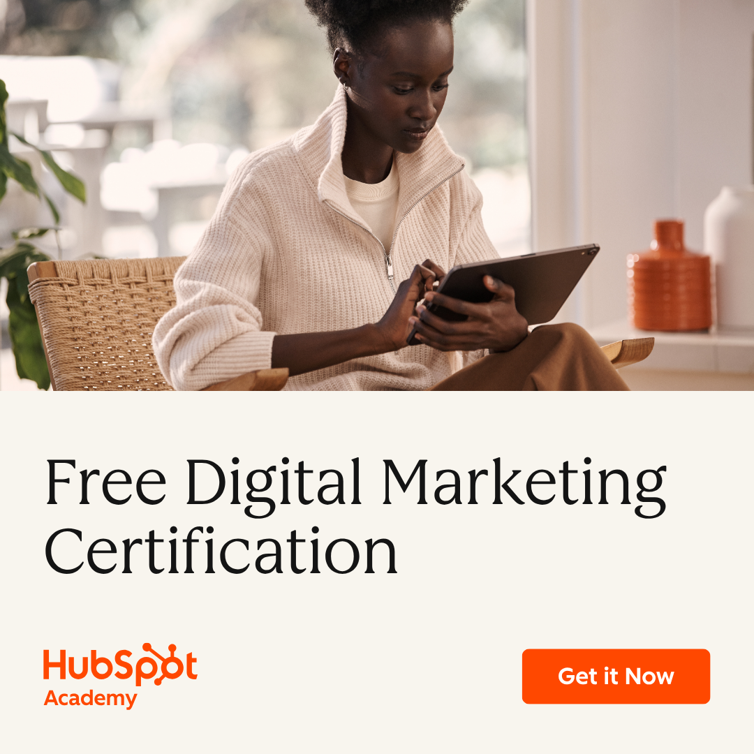 HubSpot Academy Facebook ad