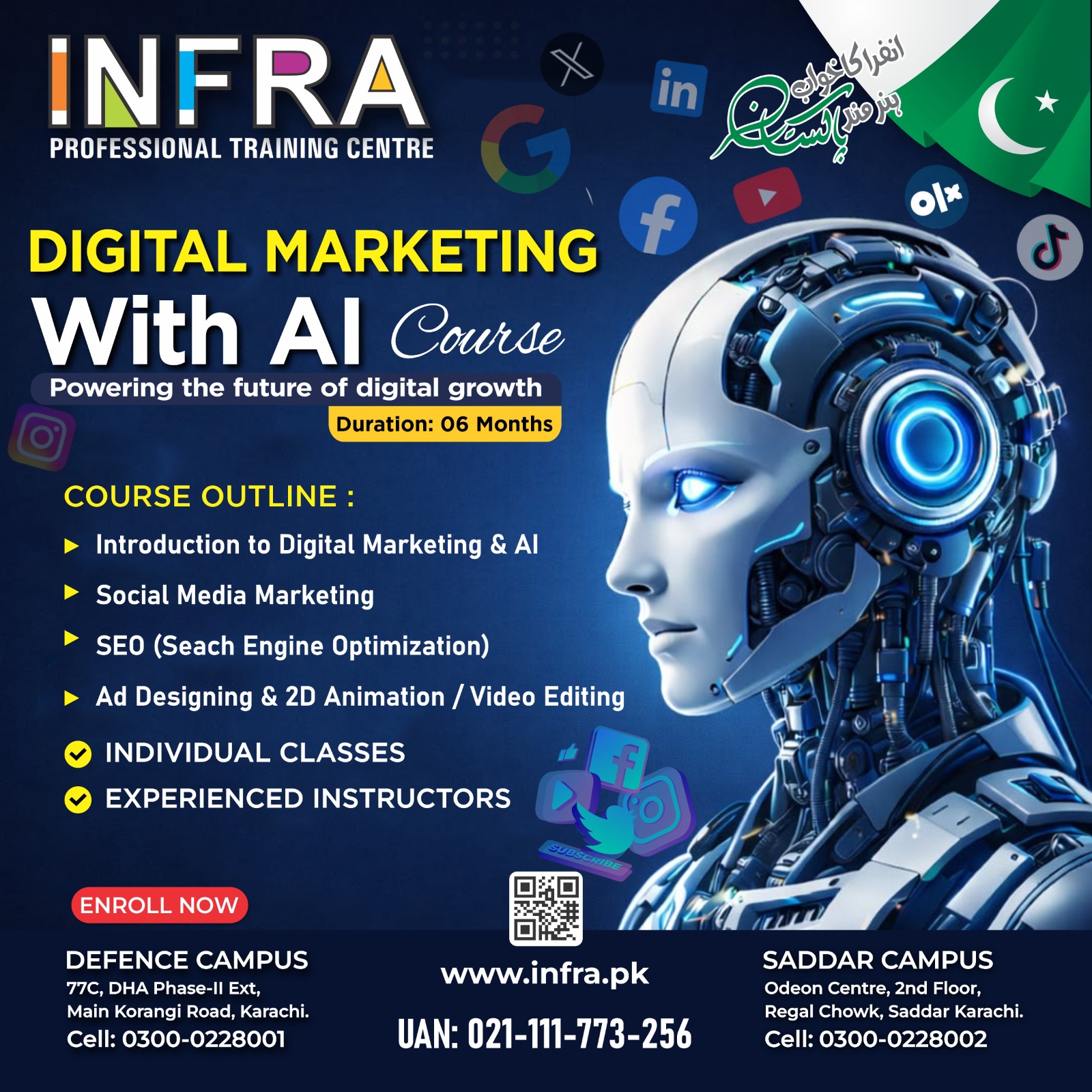 Infra Professional Training Centre Facebook ad