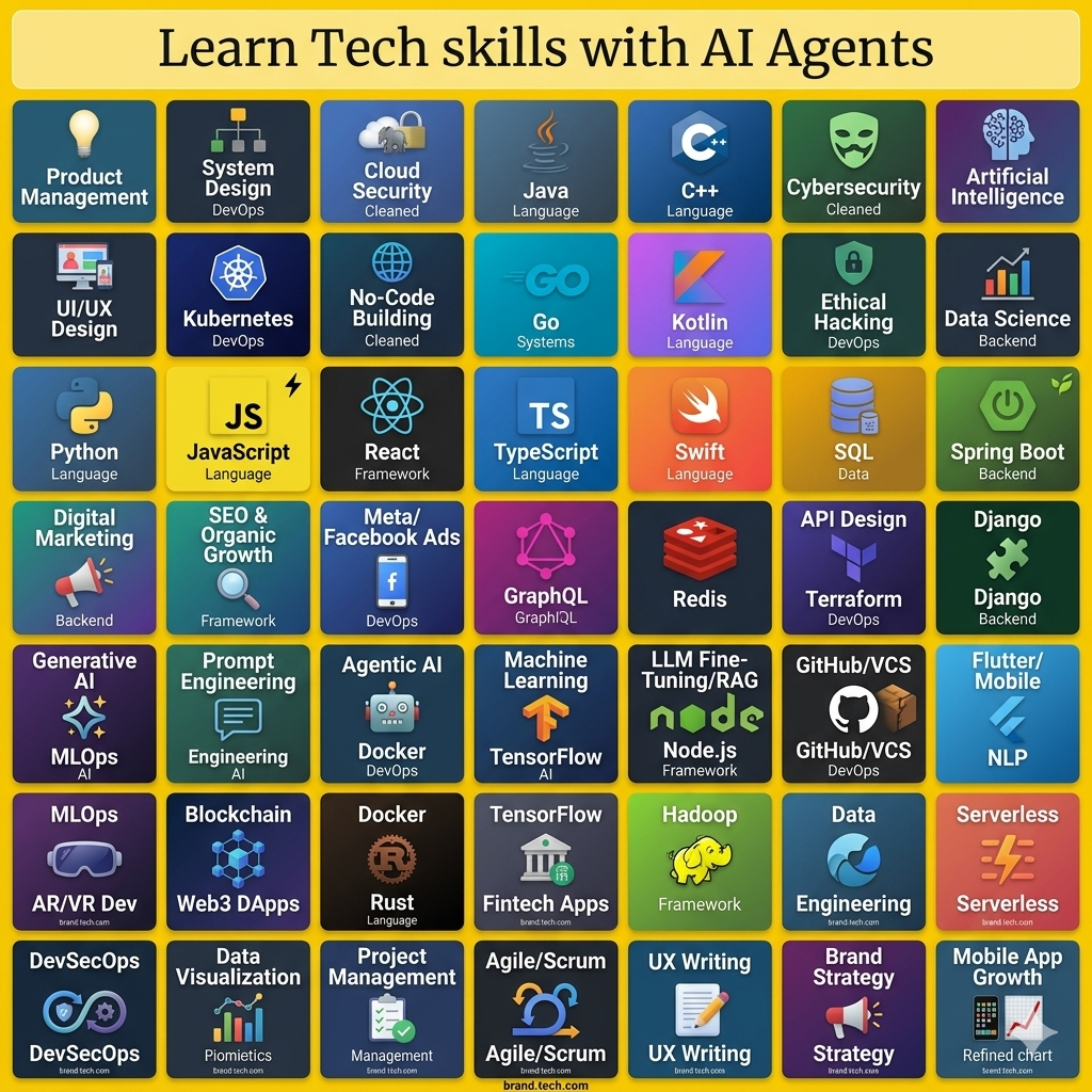 SuperUzer Facebook ad: Learn any skill using AI Agents.