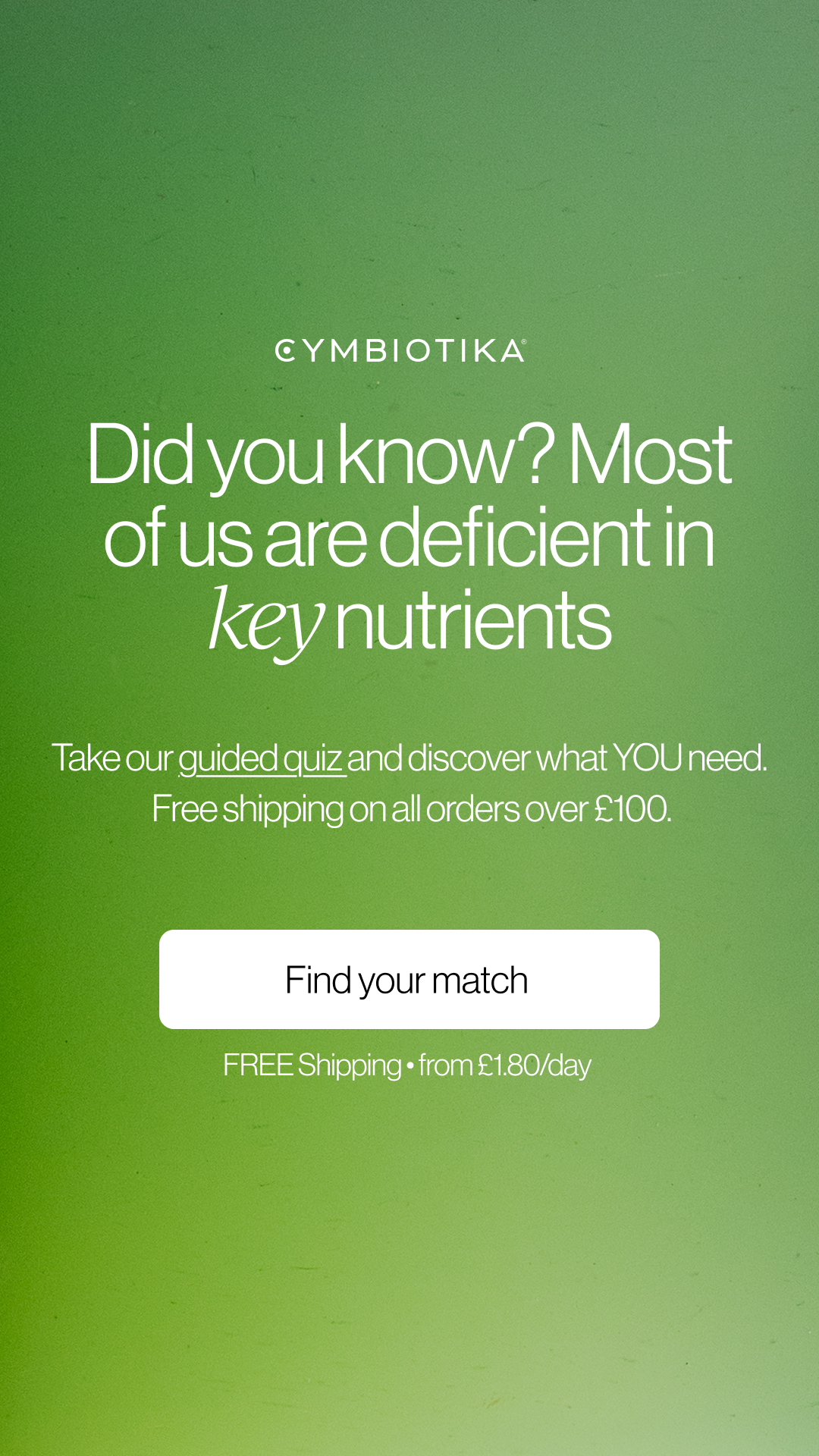 Cymbiotika UK Facebook ad