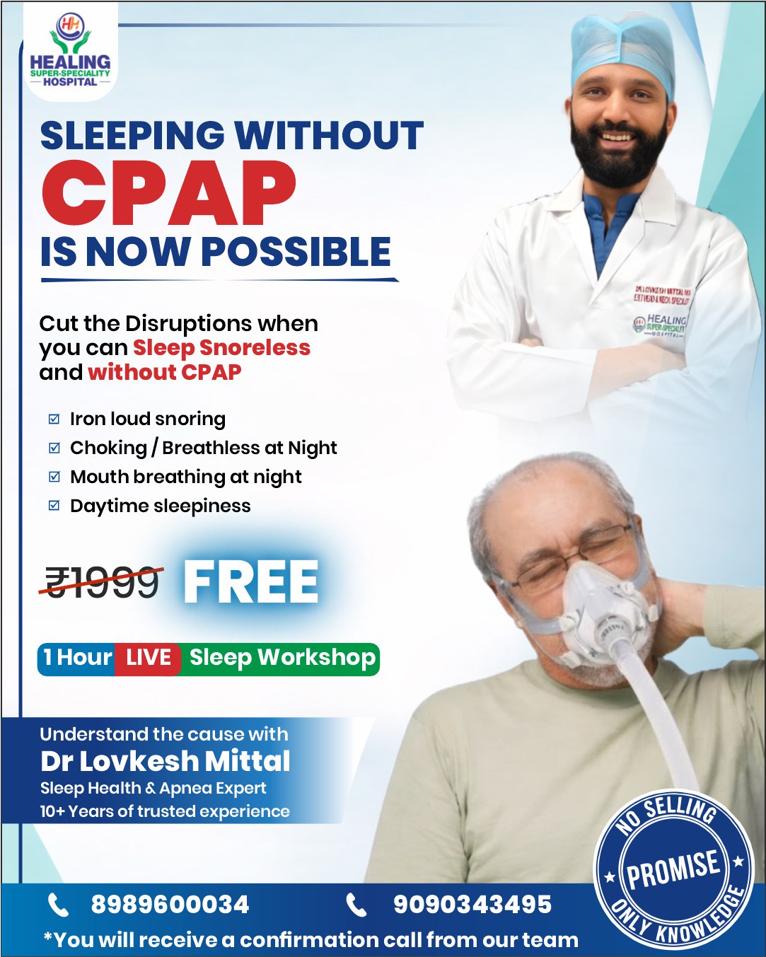 Doctor Deep Sleep Facebook ad: Free Live Sleep Workshop - BOOK NOW