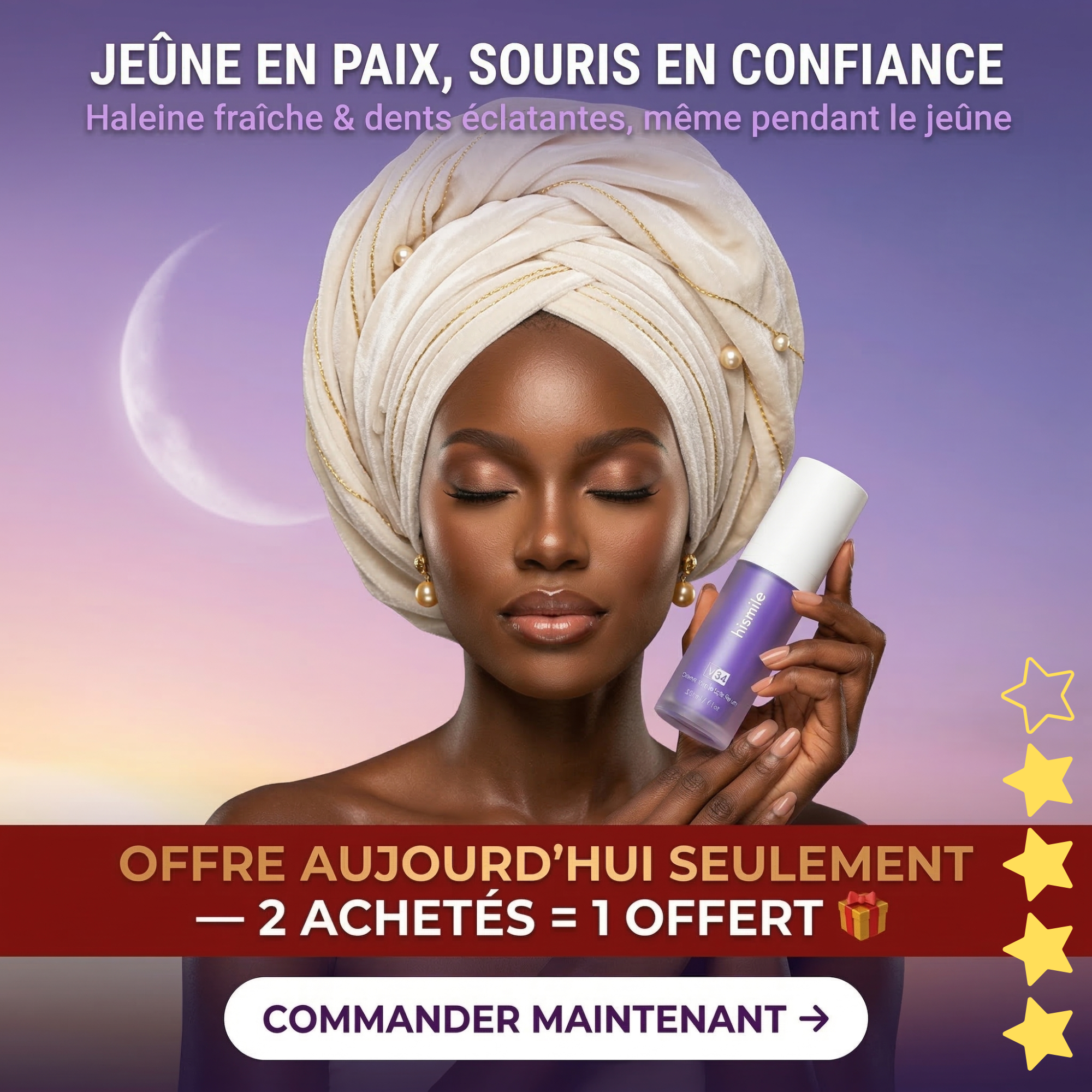 Radiance Collagène Facebook ad: Haleine fraîche toute la journée