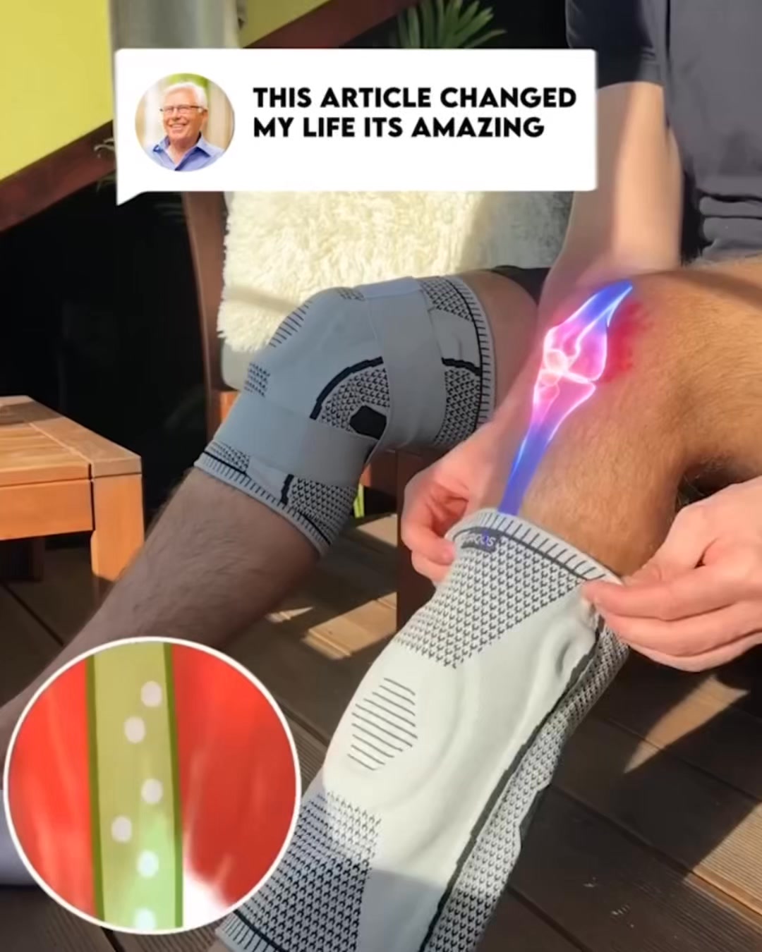 Griqos Facebook ad: Seniors & Athletes Love These Knee Sleeves