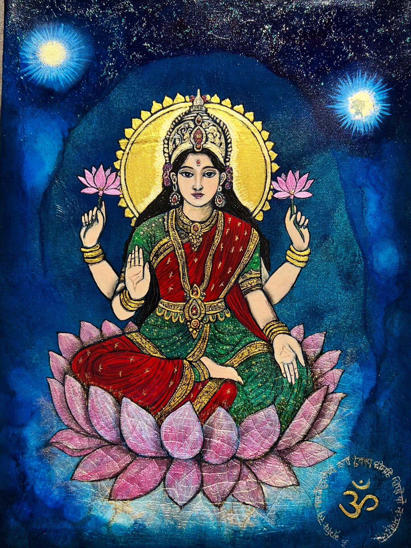 soulessencepainter Facebook ad: She emerges from the cosmic field, seated upon…