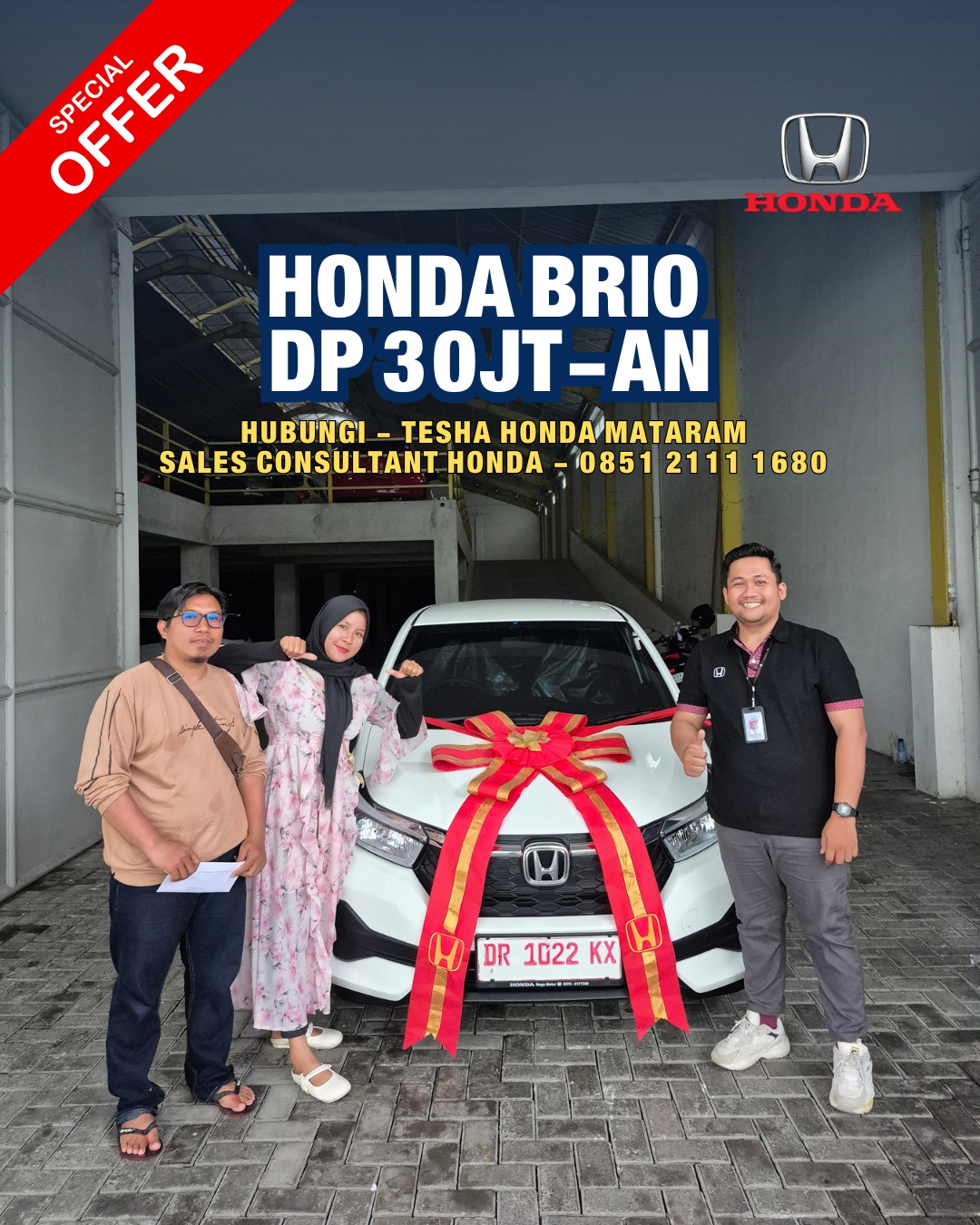Mobil Honda Mataram NTB Facebook ad: Honda Brio DP 30 Jutaan*