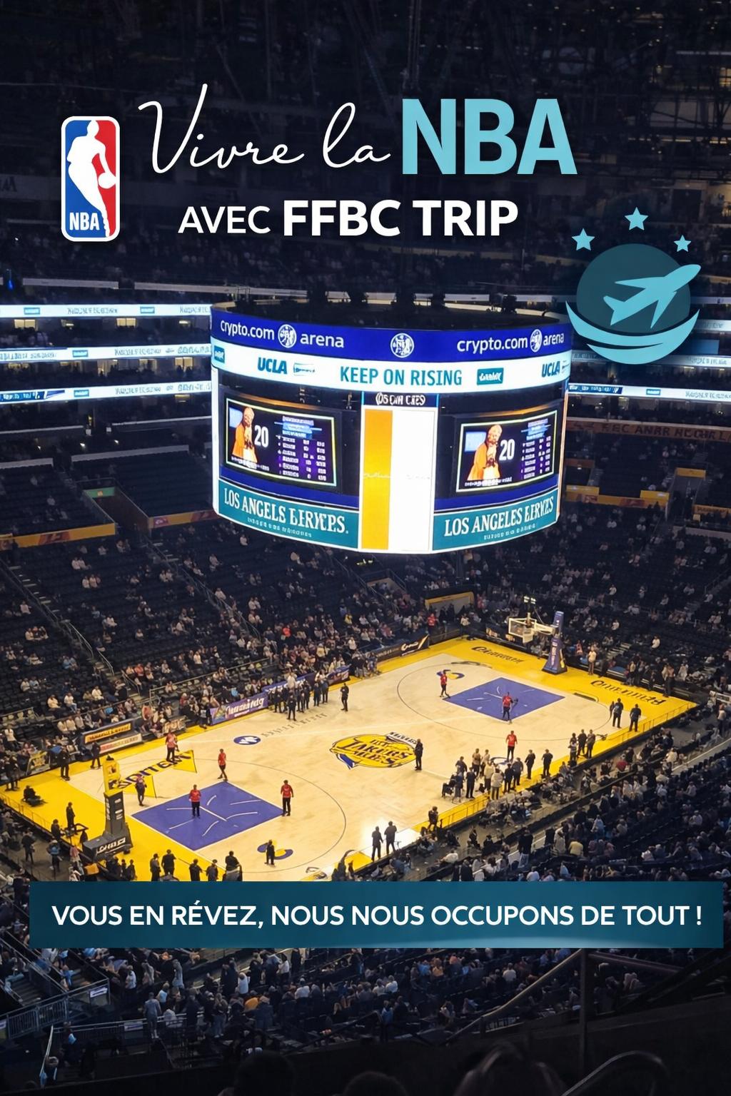 FFBC Trip Facebook ad: Vivre la NBA avec FFBC Trip