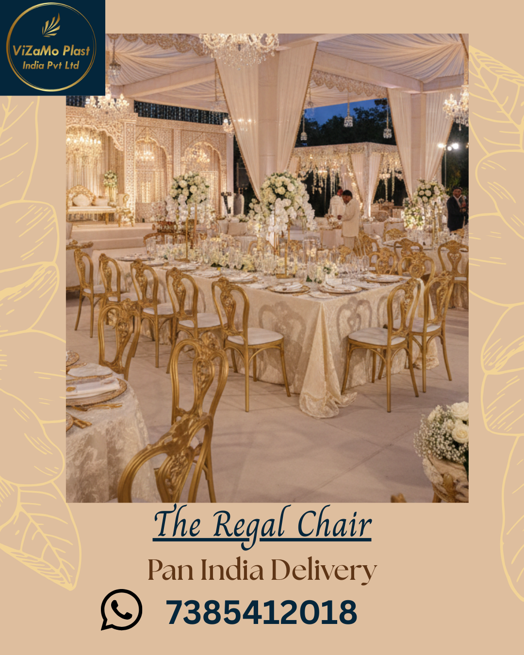 Vizamo Plast India Facebook ad: Banquet Chairs - For Tent Houses - Made…