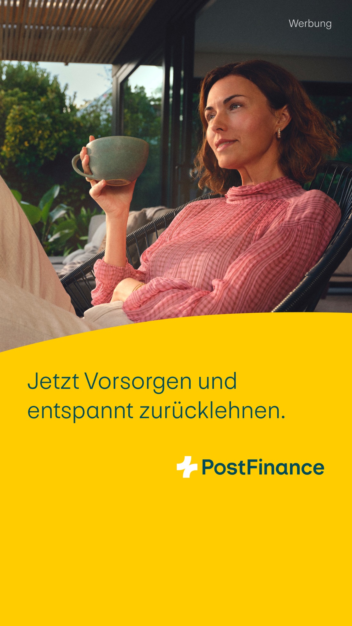 PostFinance Facebook ad from Apr 22, 2026