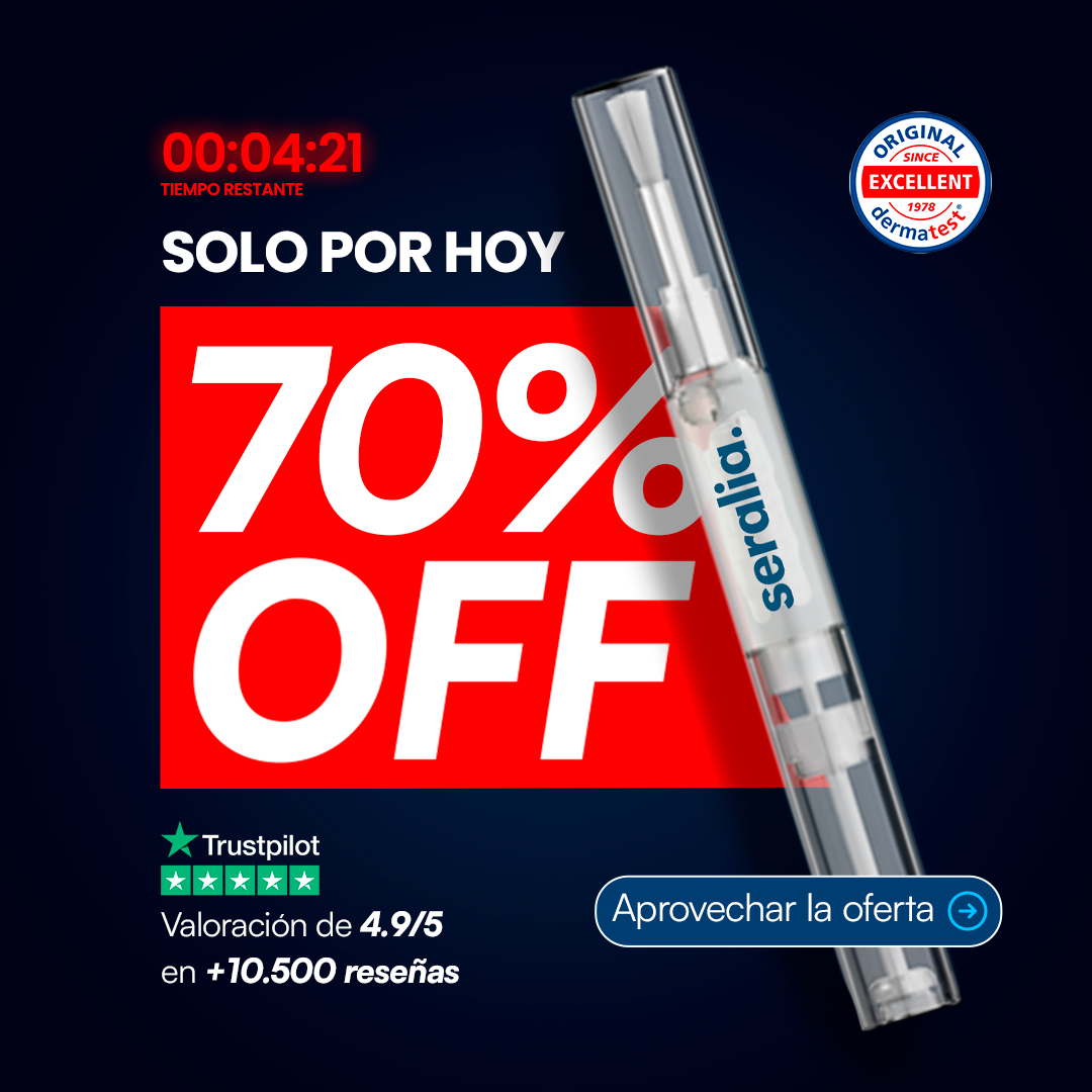Seralia Facebook ad: Elimina hongos rápidamente