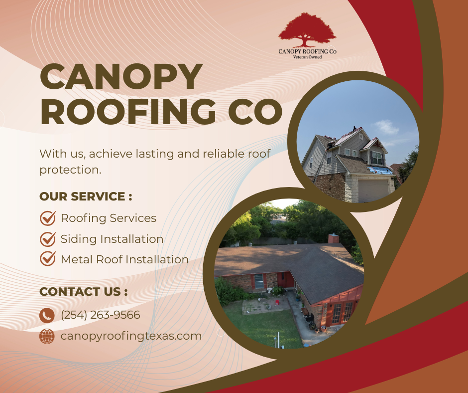 Canopy Roofing Co Facebook ad: A strong roof means a safer home-protect what…