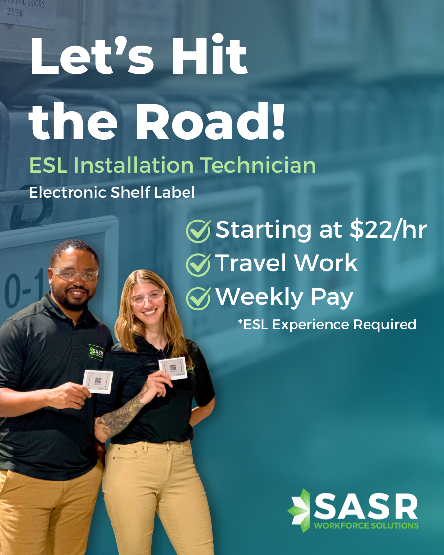 SASR Workforce Solutions Facebook ad: Join Our Experienced ESL Install Team