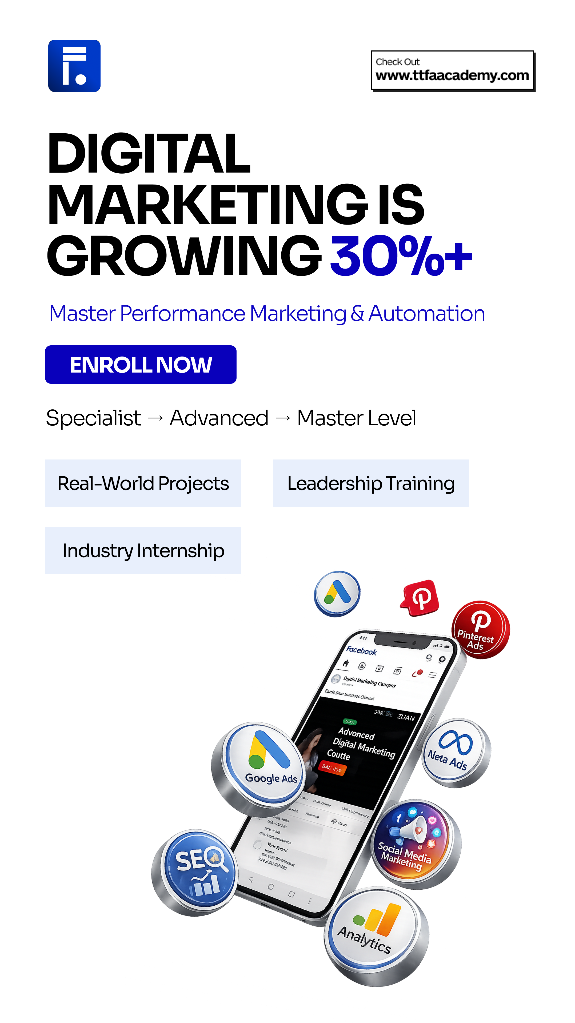 TTFA Academy Facebook ad